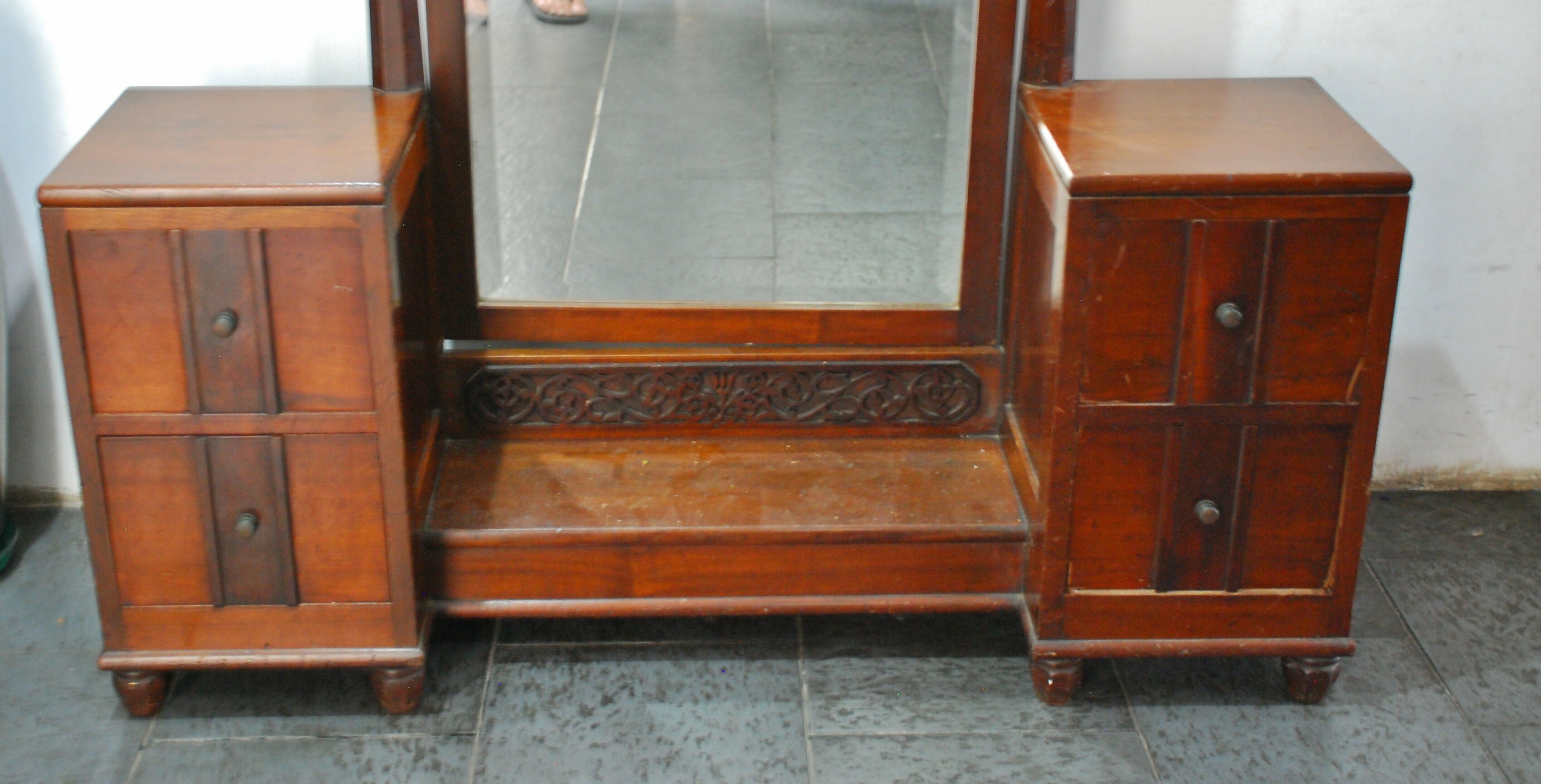 penteadeira anos 20 , espelho cristal , articulado