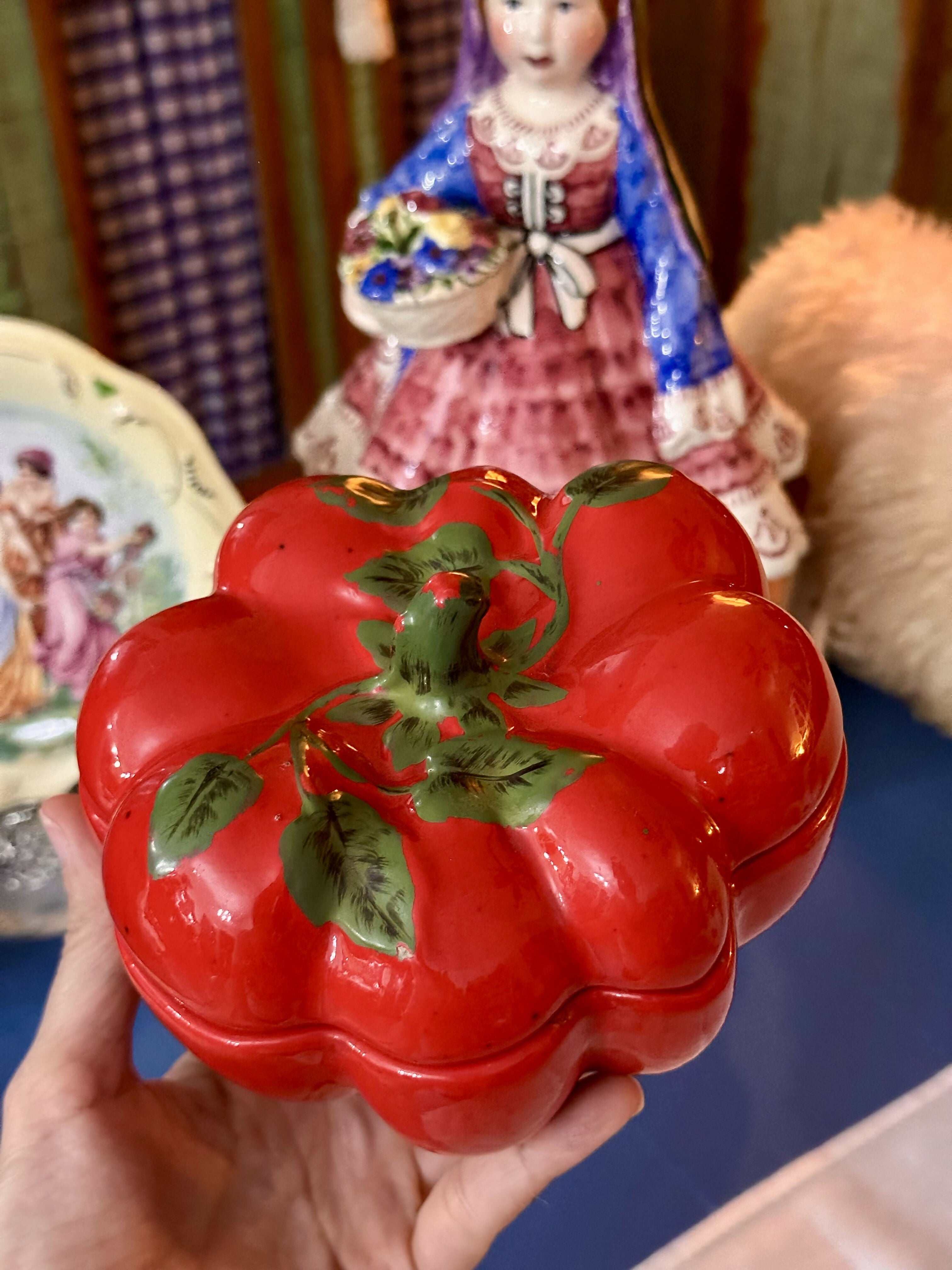 Potiche formato lindeza de tomate da antiga manufatura Weiss