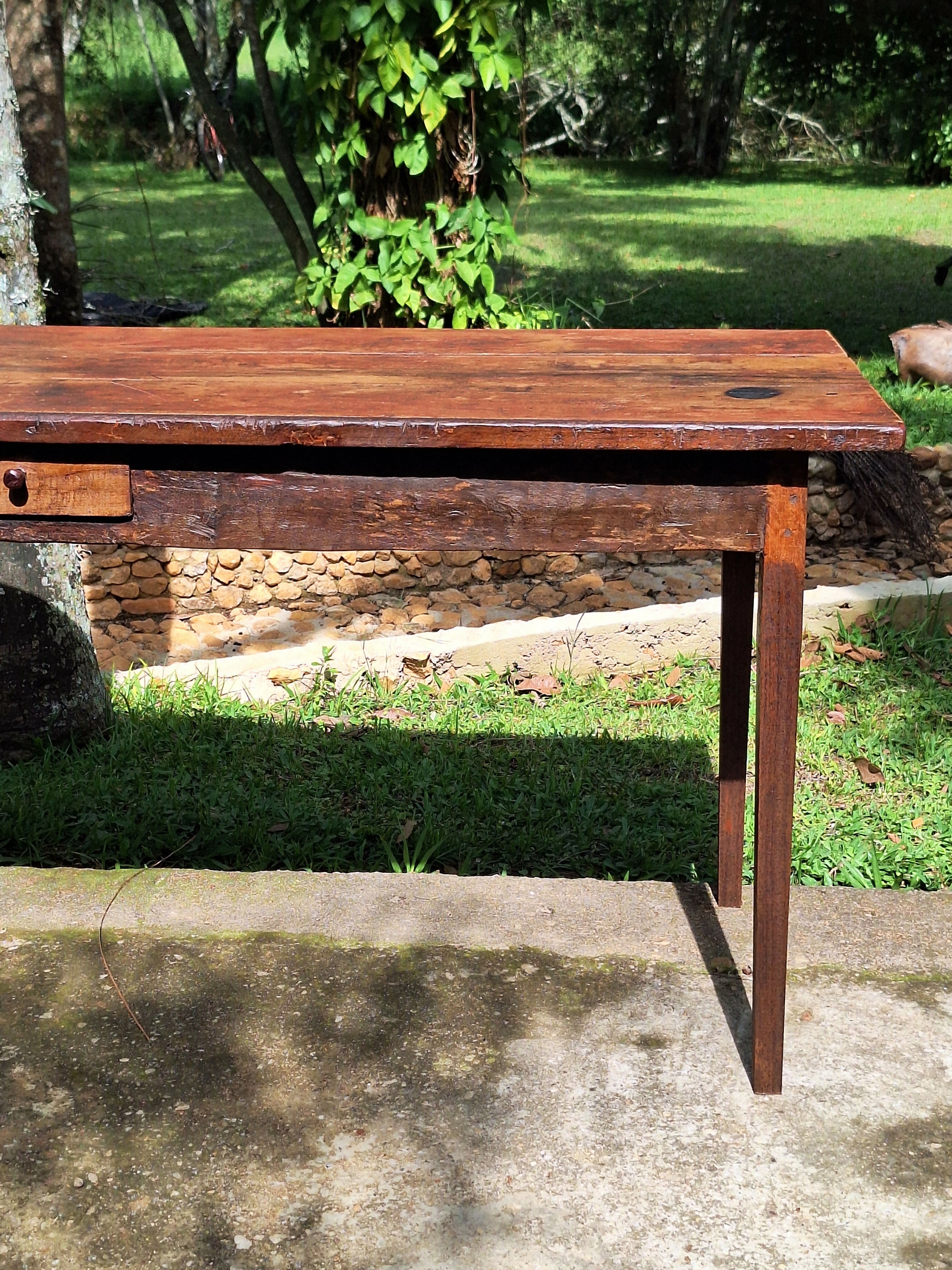 Mesa de Jantar / Aparador Antigo Madeira Maciça Garimpo Mineiro