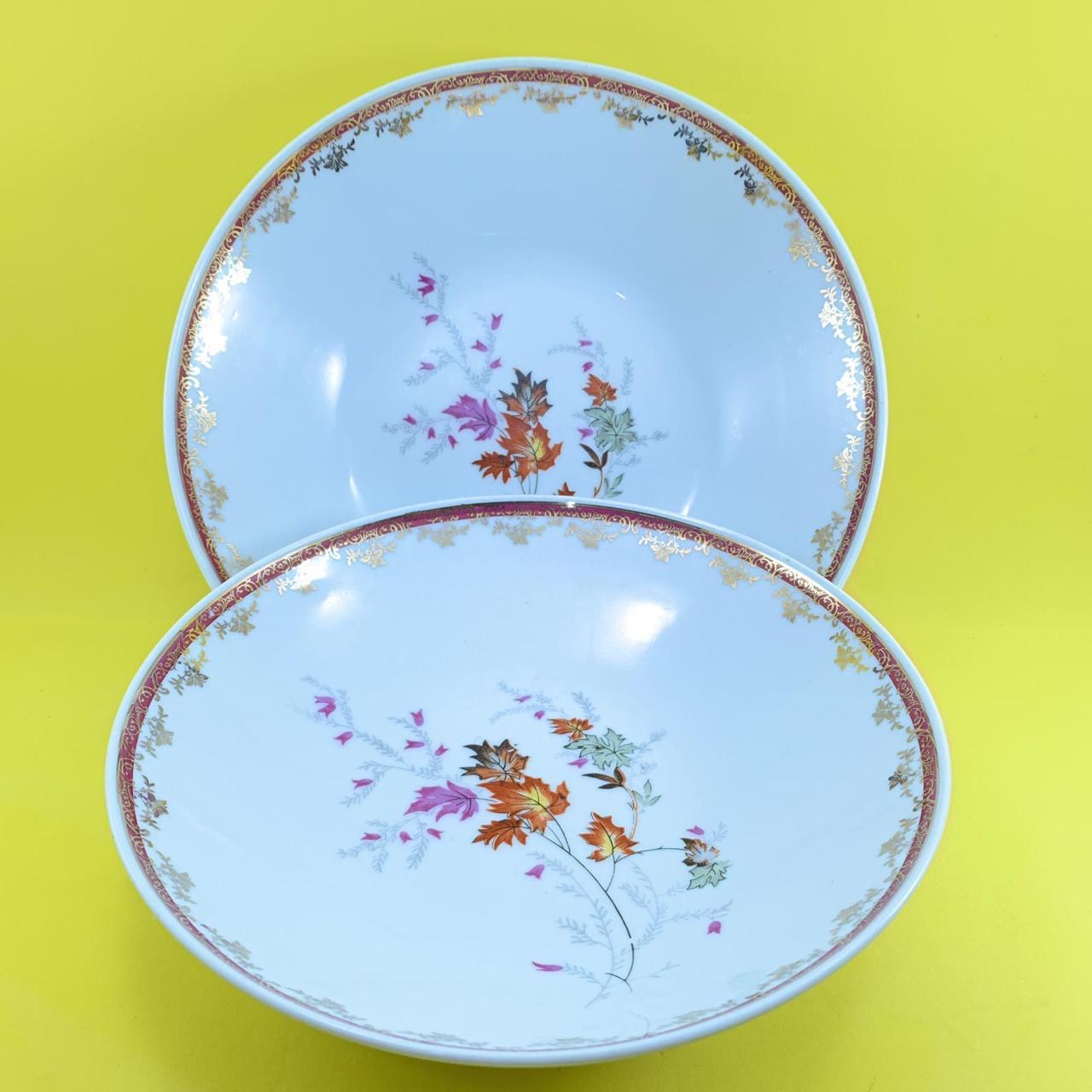 Jogo de Jantar Porcelana Real com desenhos de folhagem - déc.1971/1979.