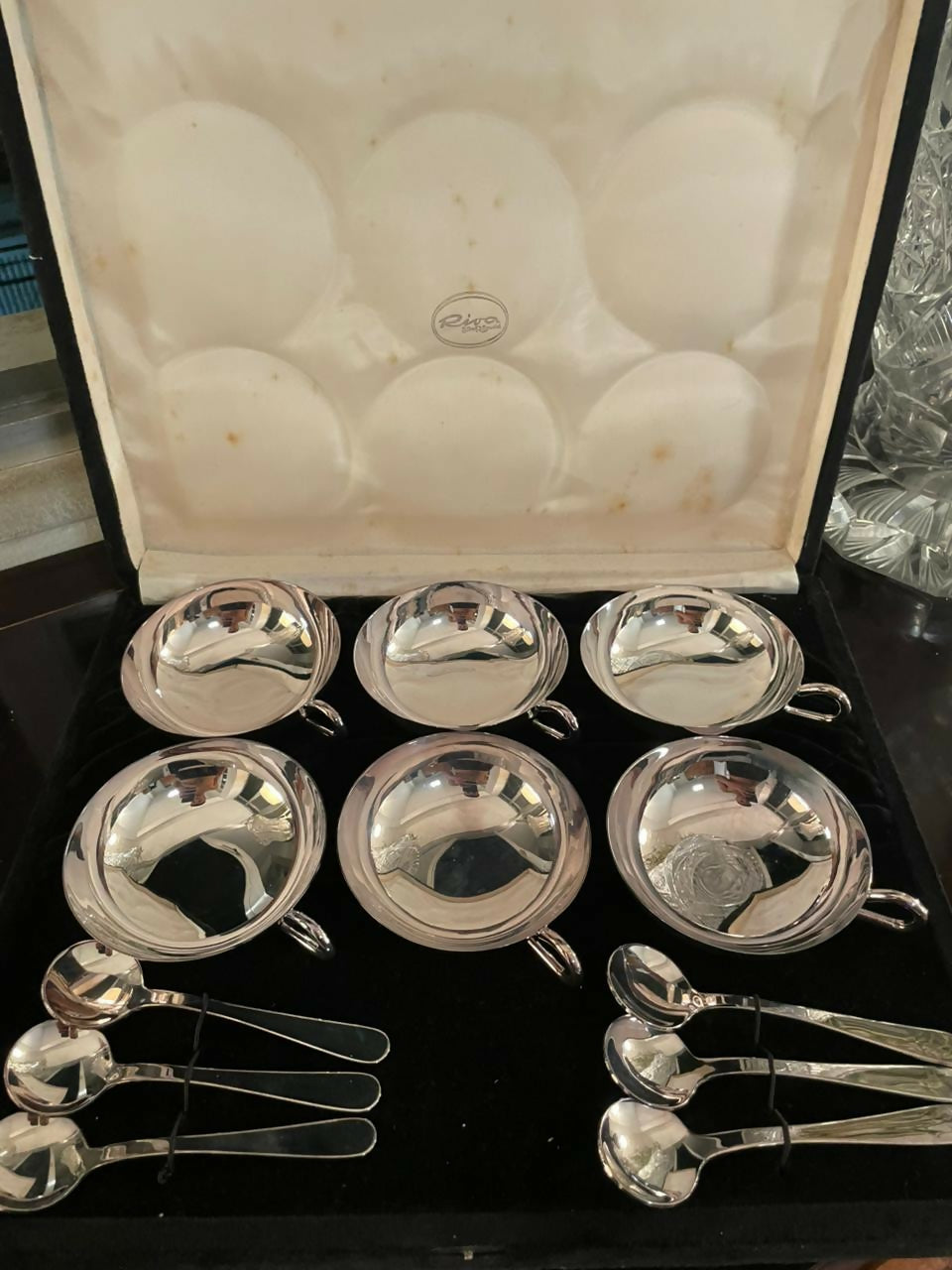 Prata 90 - Conjunto para sobremesa com 12 peças Riva