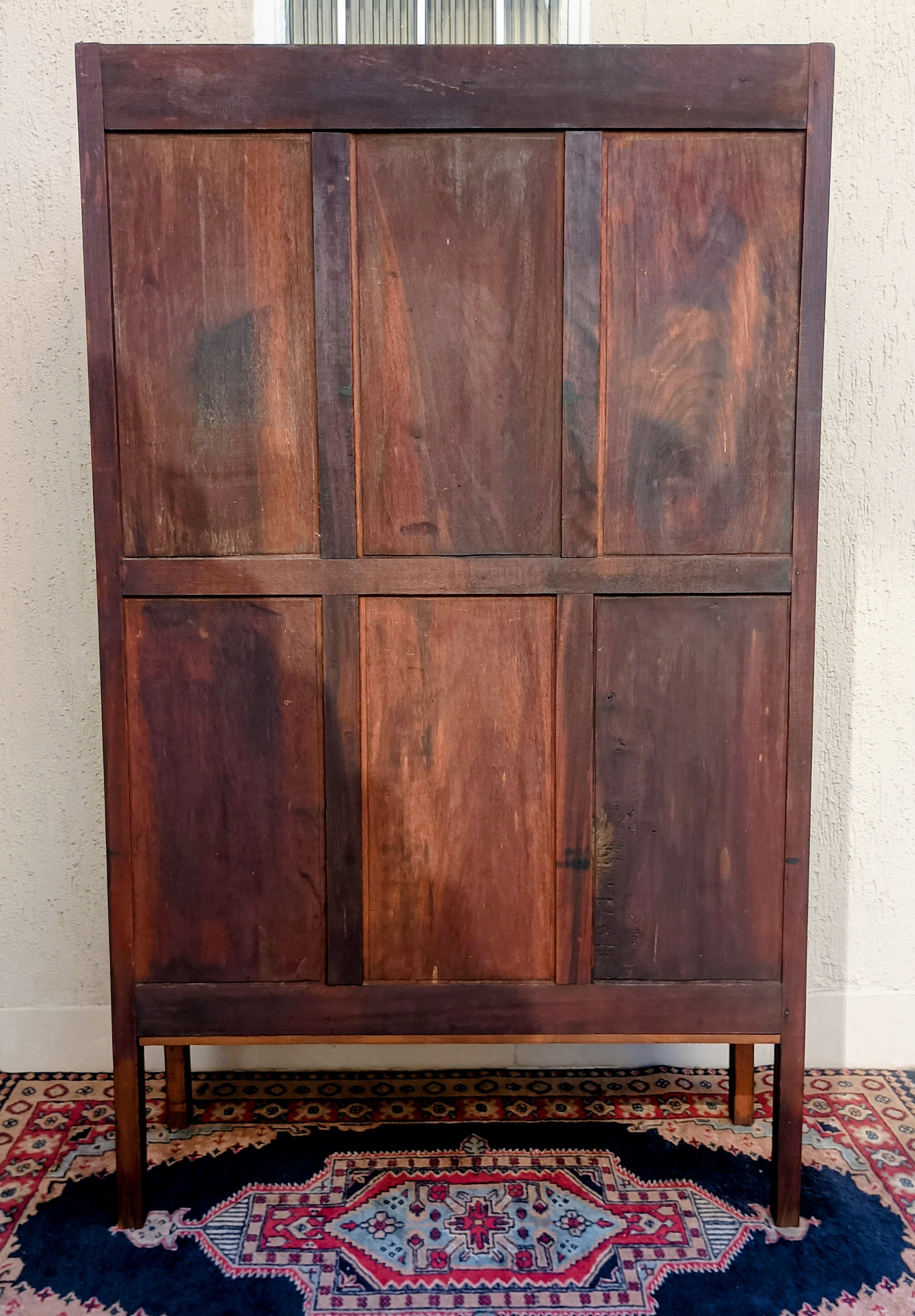 Cristaleira / Vitrine Antiga / Livreiro em Peroba Maciça – Estilo Arts &amp; Crafts / Mission – Décadas de 1920/30
