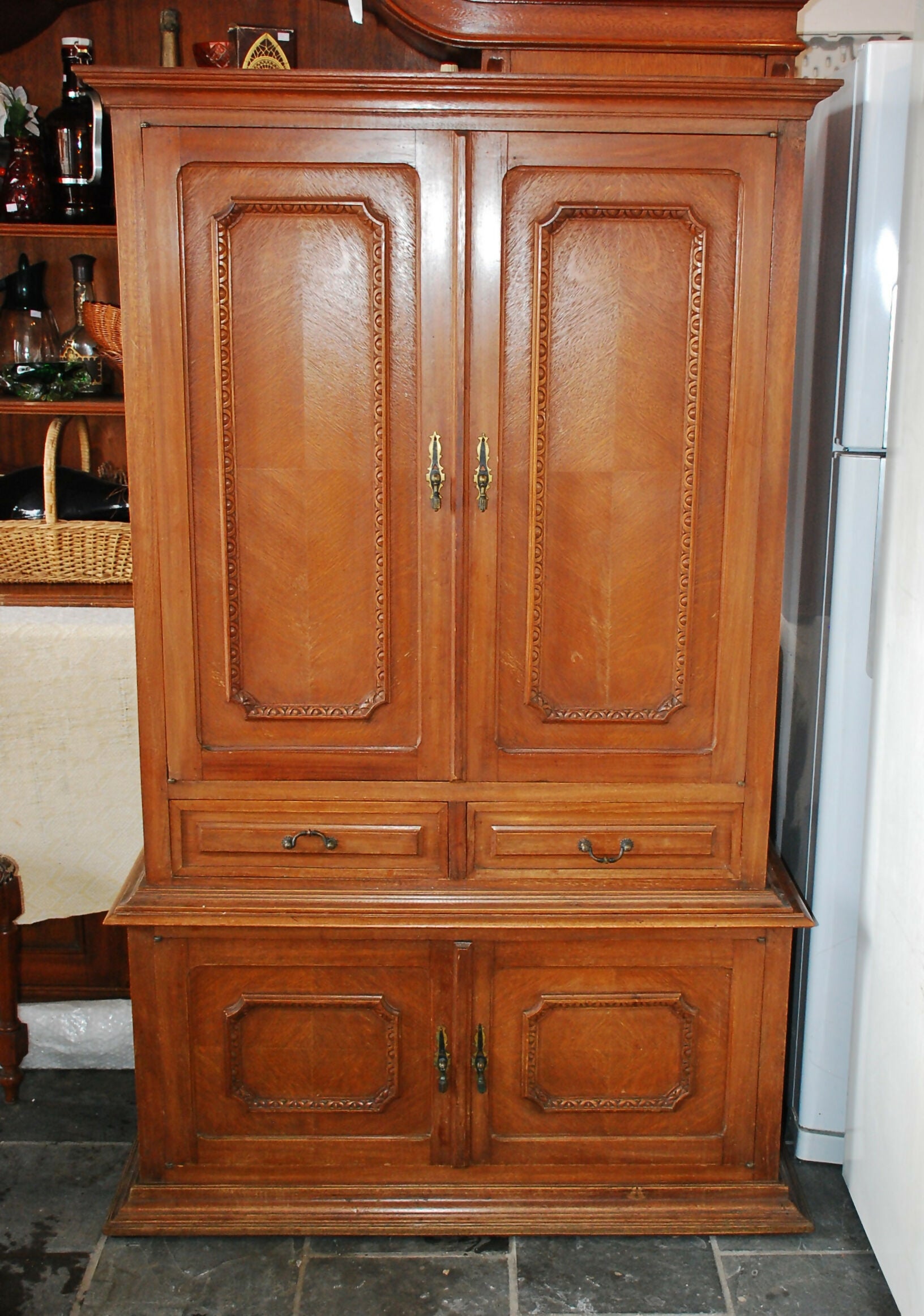 armario louceiro anos 70 - 2 pçs . parte cima 0,90 l x 1,10 - baixo 1,00 l x 0,60 a