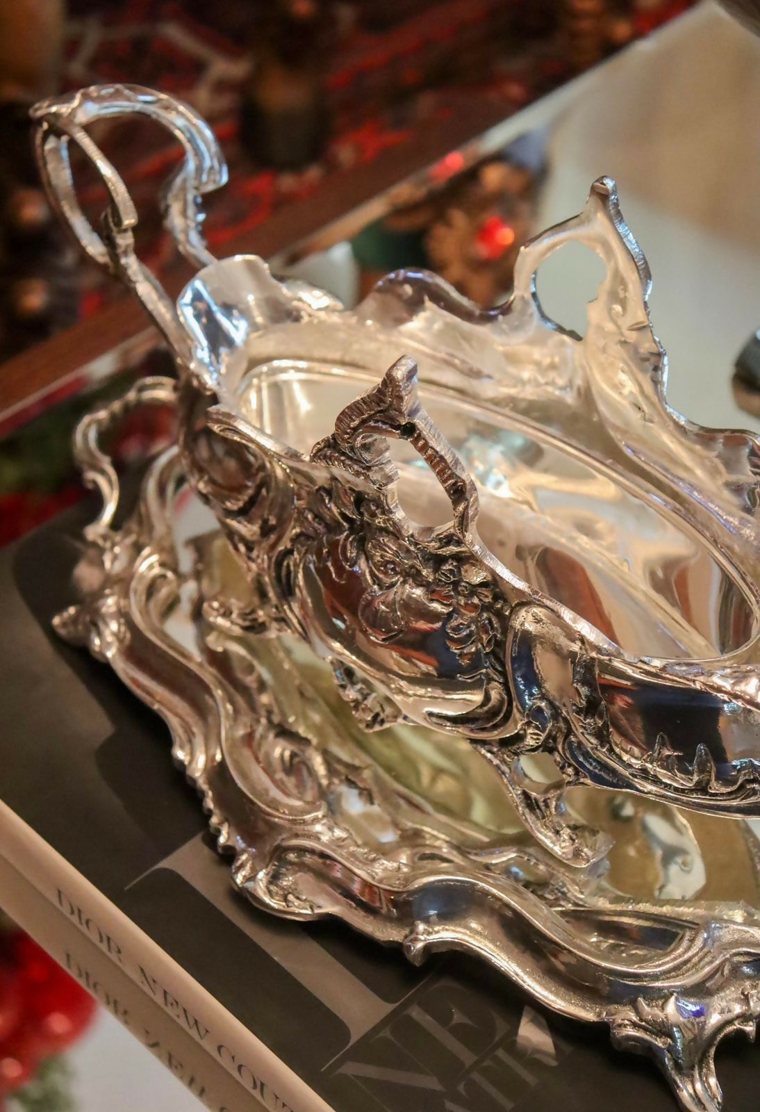 CENTRO DE MESA - JARDINIÈRE COM PRÉSENTOIR