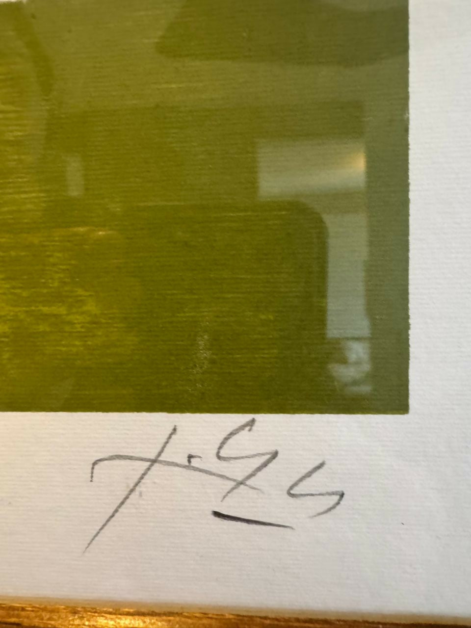 Ferreira Gullar- Serigrafia, série Mesas - 33x41 - Numerado, com certificado e com moldura