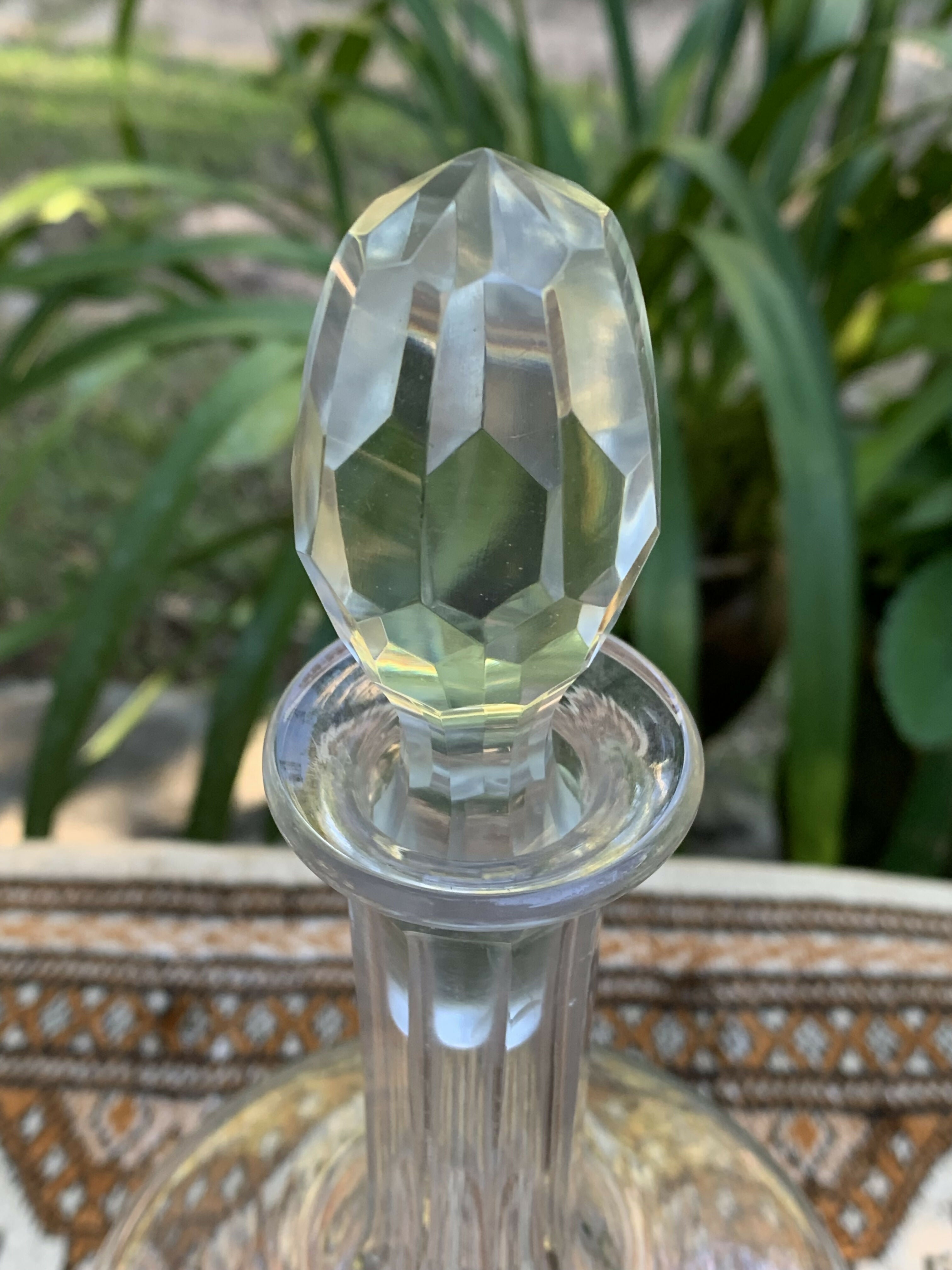 Licoreira Garrafa em Cristal Tcheco