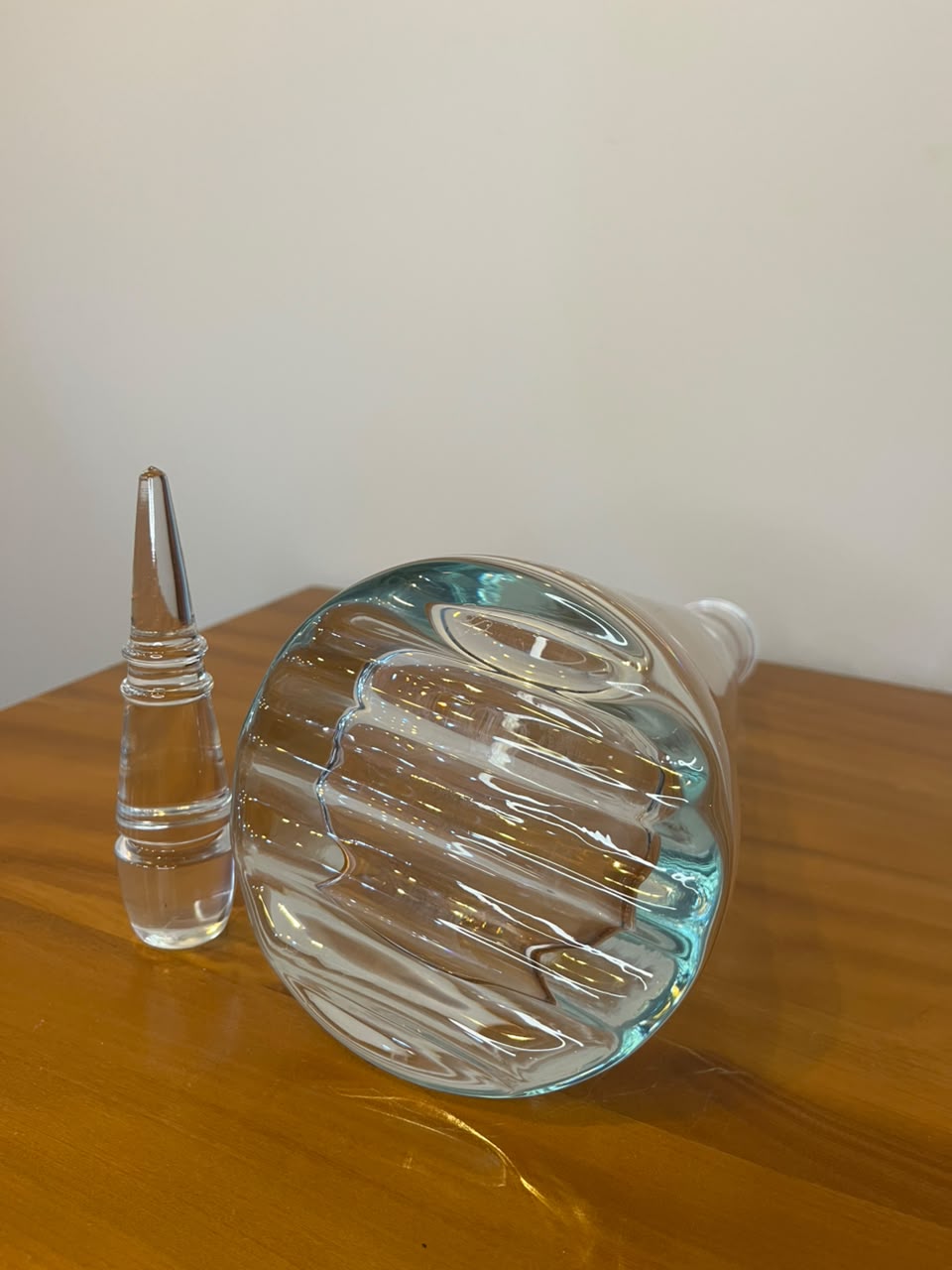 Garrafa / Decanter Decorativo em Cristal com Tampa