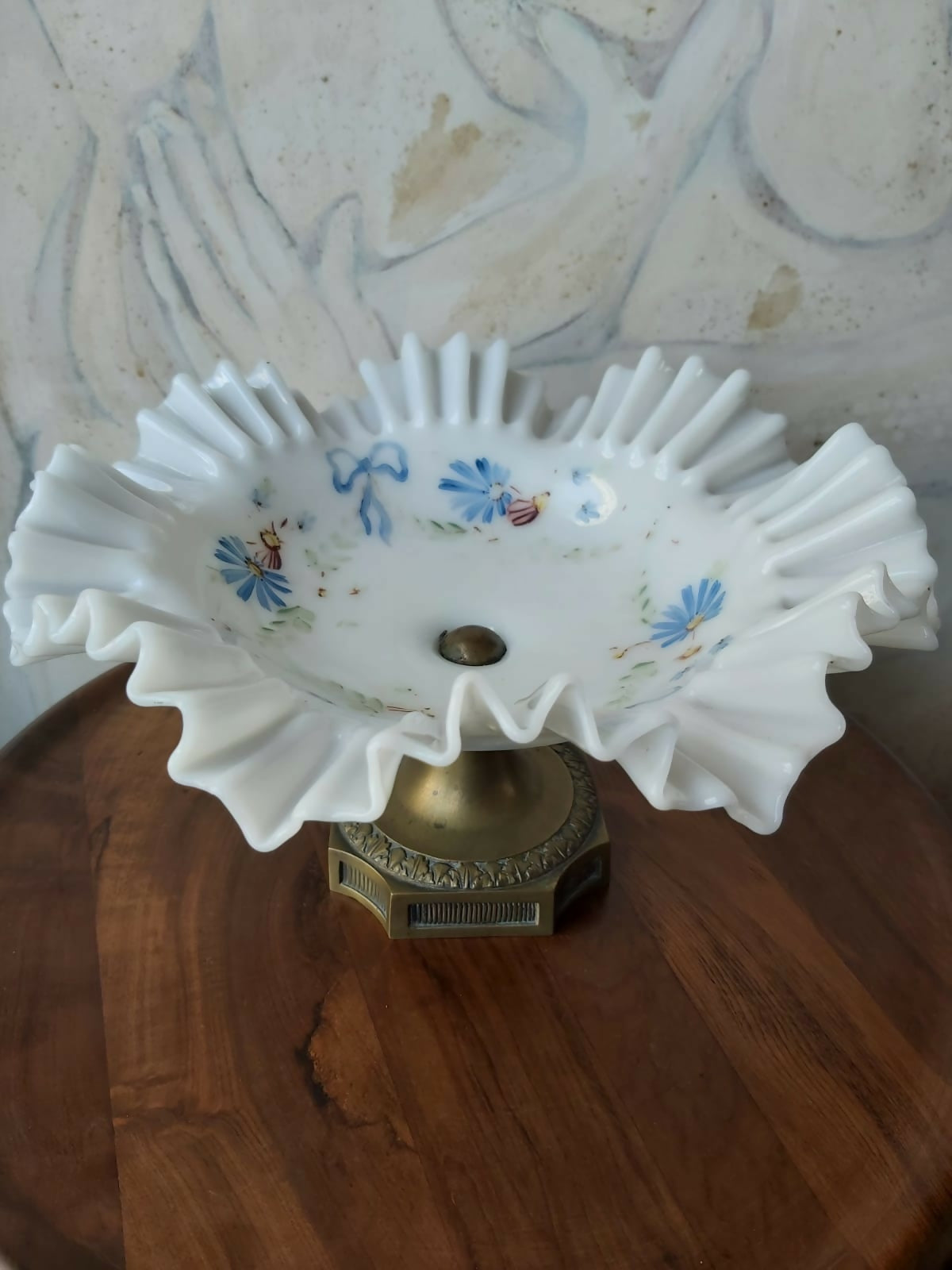 Maravilhosa fruteira de opalina anos 60 em perfeito estado!