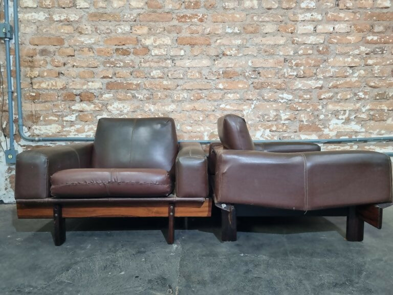 Par poltronas Cimo S.A Jacarandá