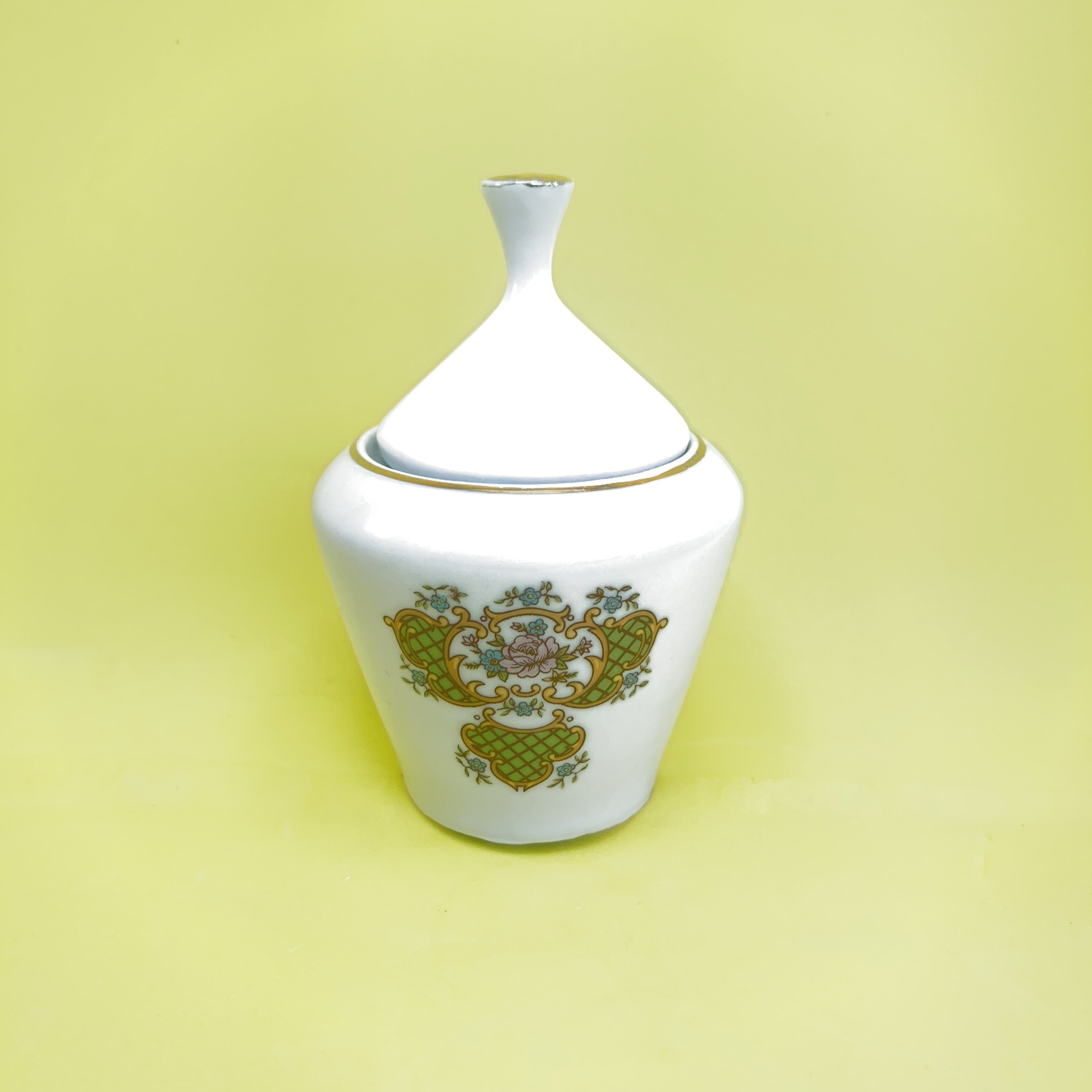 Porcelana Pozzani Jogo de Chá com estampa floral 