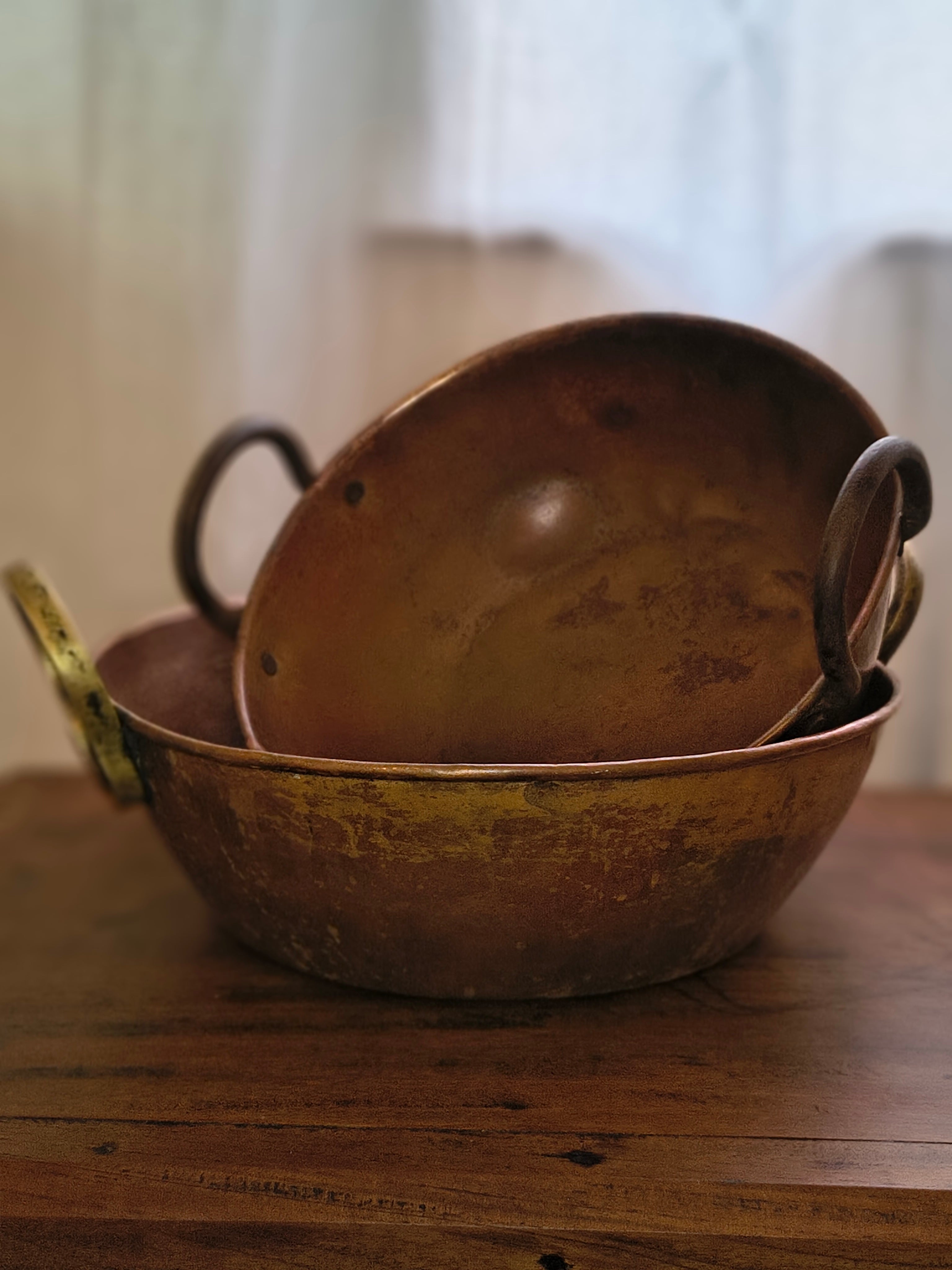 Par de Tachos de cobre