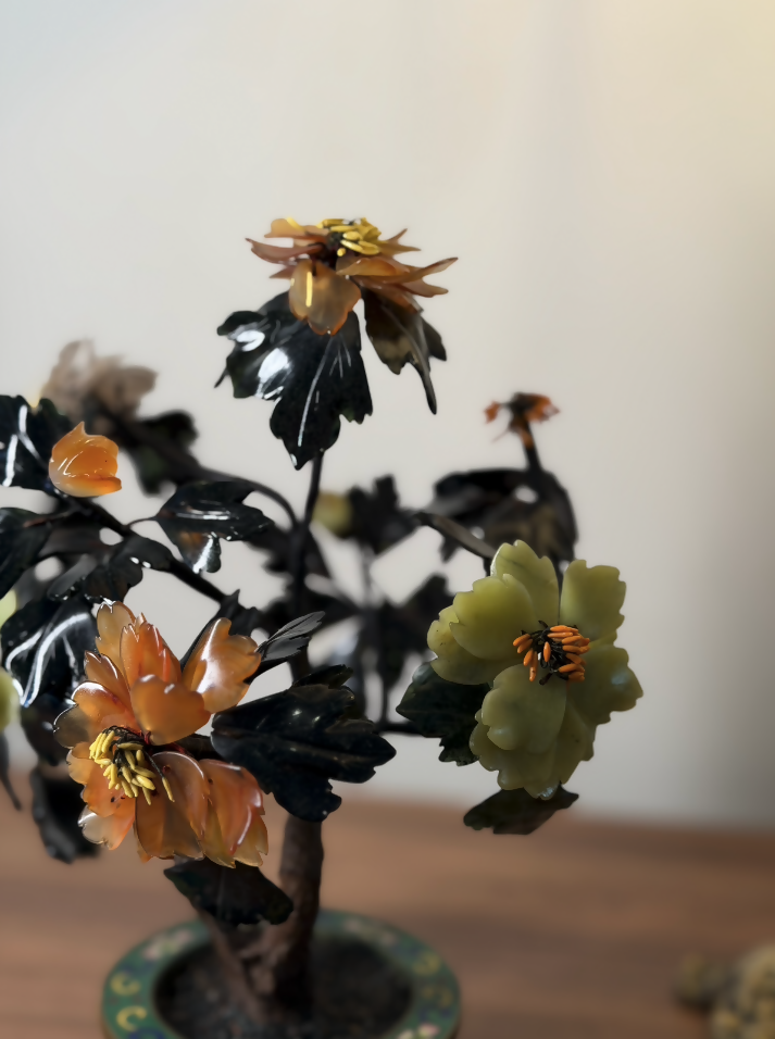 Raridade Artesanal Chinesa em Pedras Naturais – c. 1920