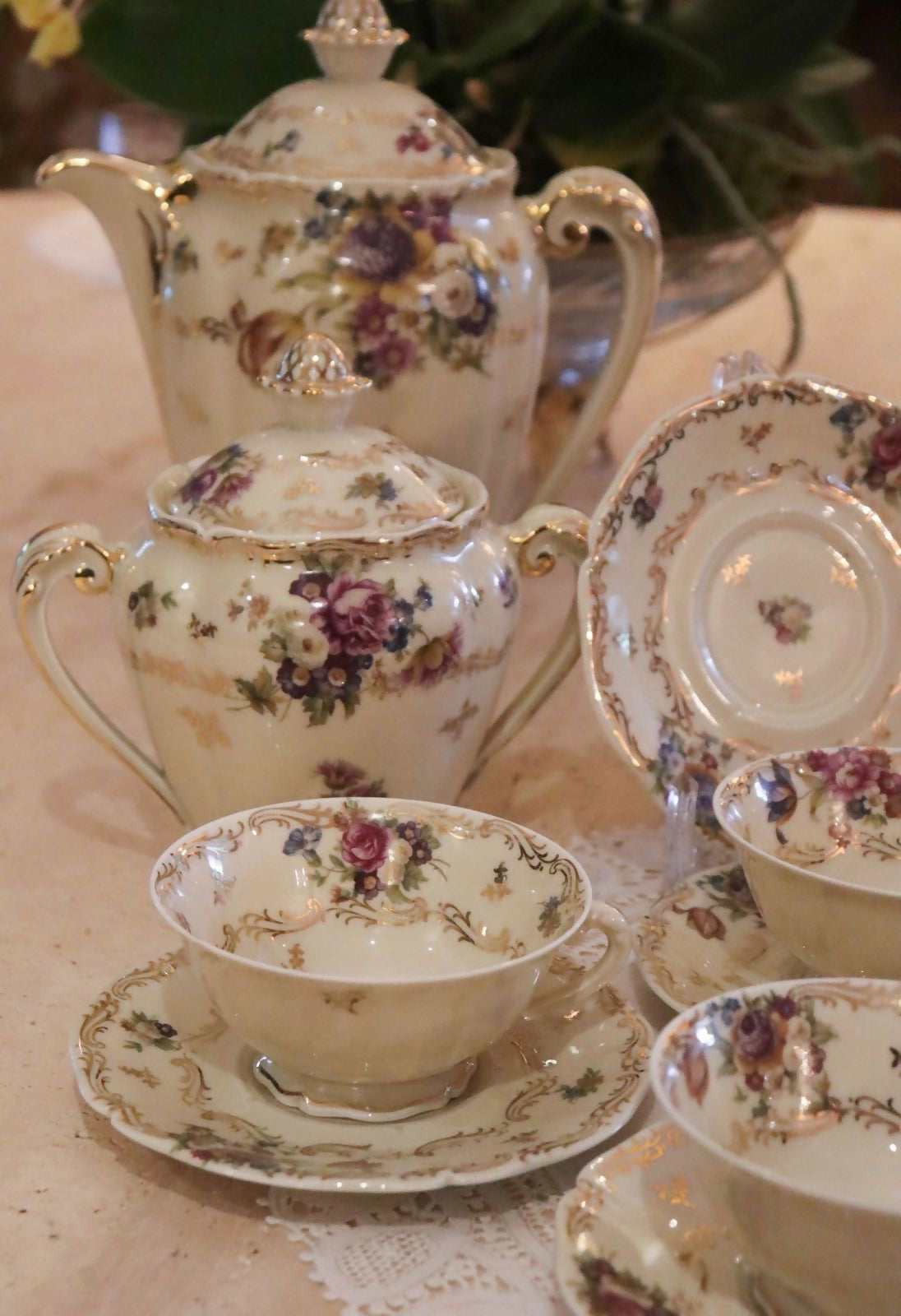 CONJUNTO DE CHÁ - LIMOGES 1940-1960