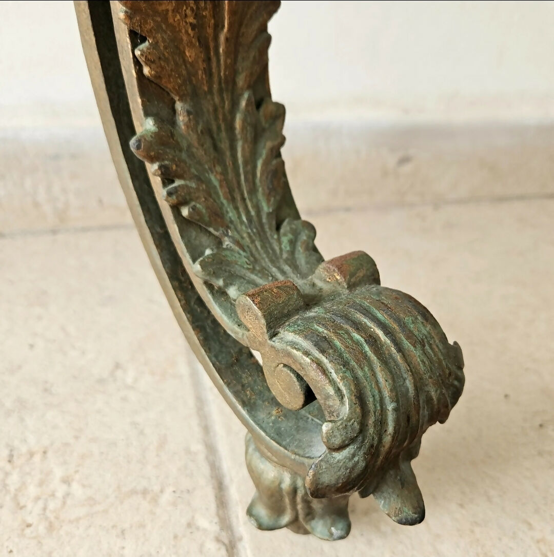 APARADOR COM ESPELHO EM FERRO FORGE - ANOS 50