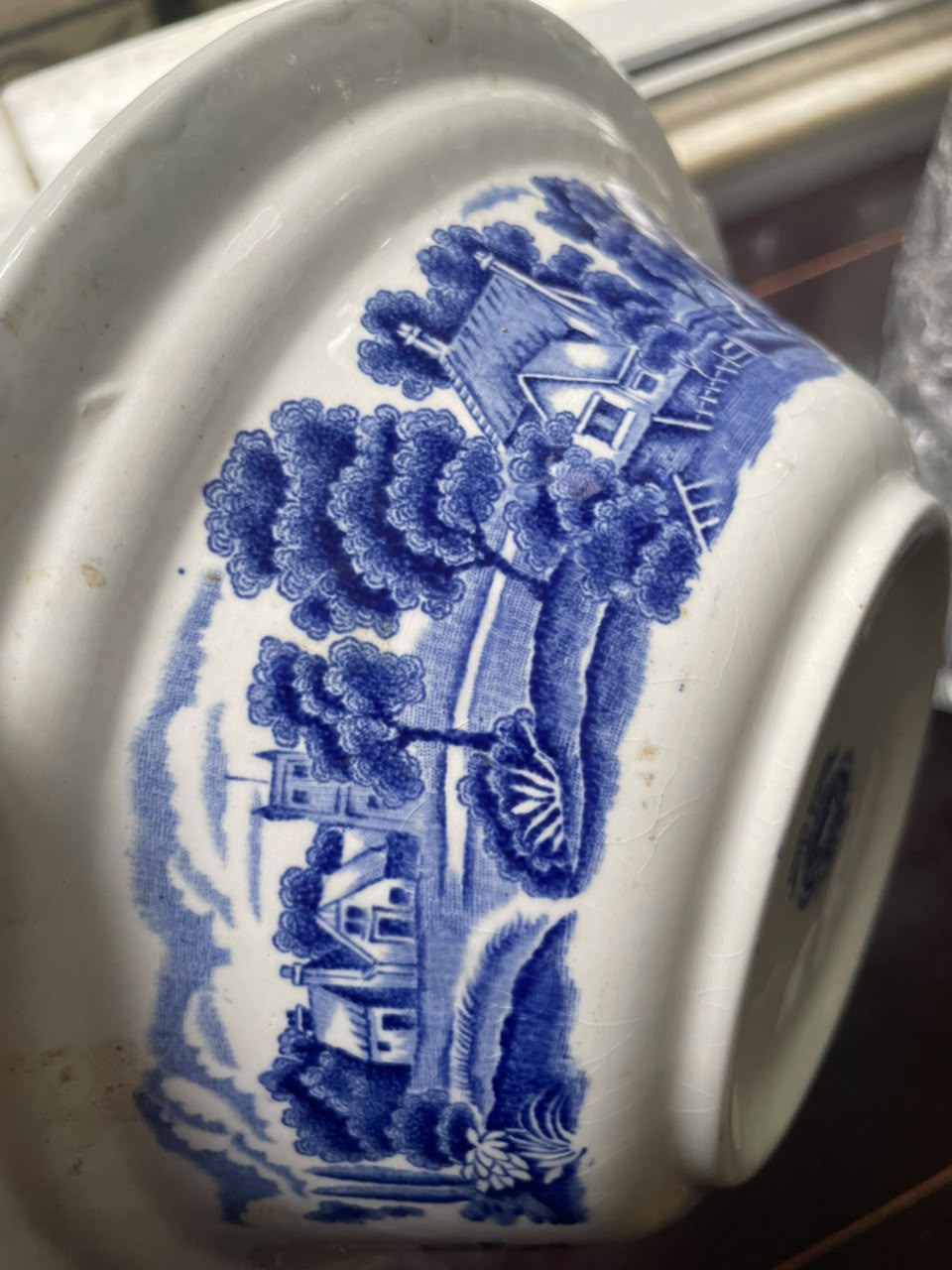 Terrina Legumeira Woods &amp; Sons em Faiança Inglesa Azul