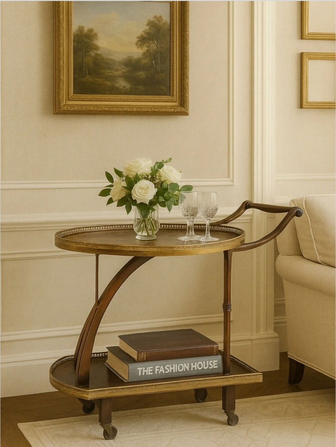 CARRINHO DE CHÁ / APARADOR INGLÊS (EM 10X SEM JUROS)