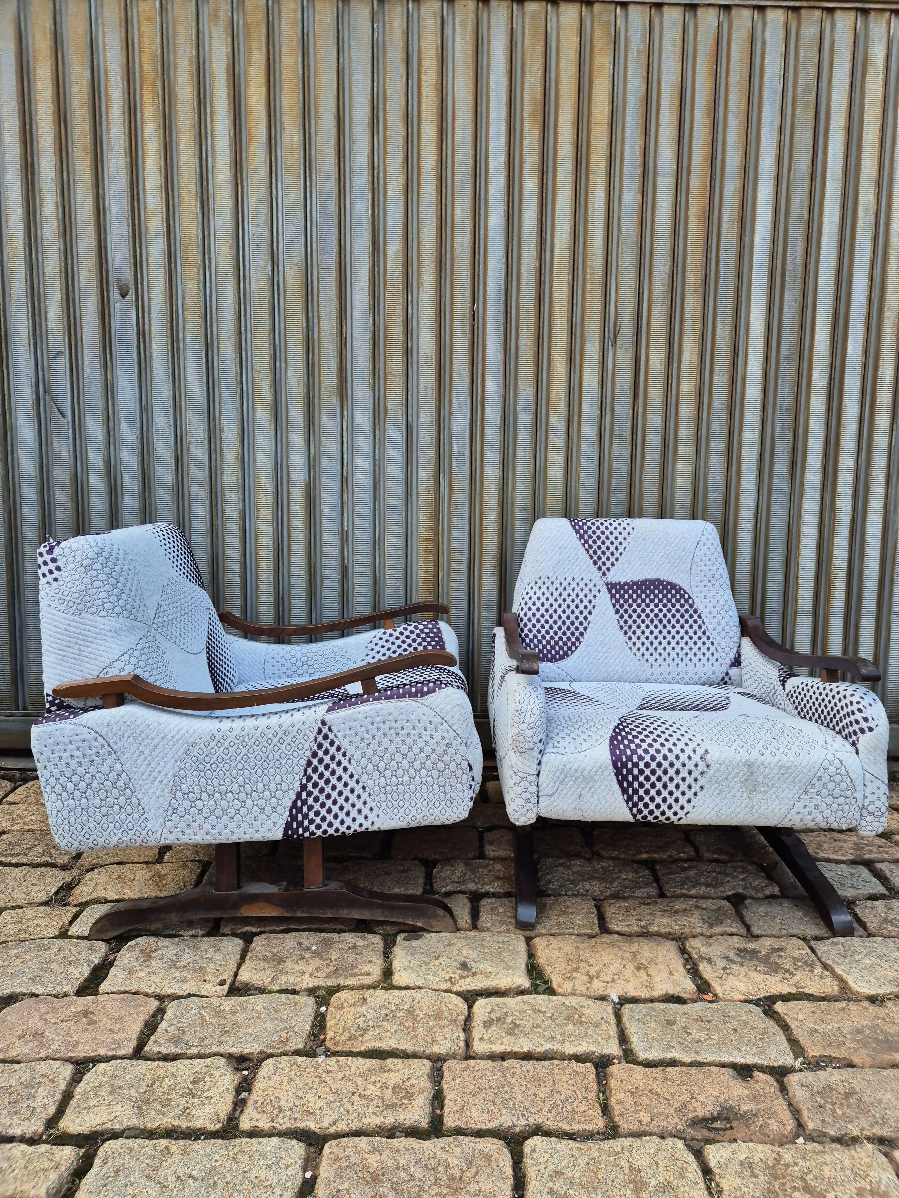 Par de poltronas anos 60 vintage