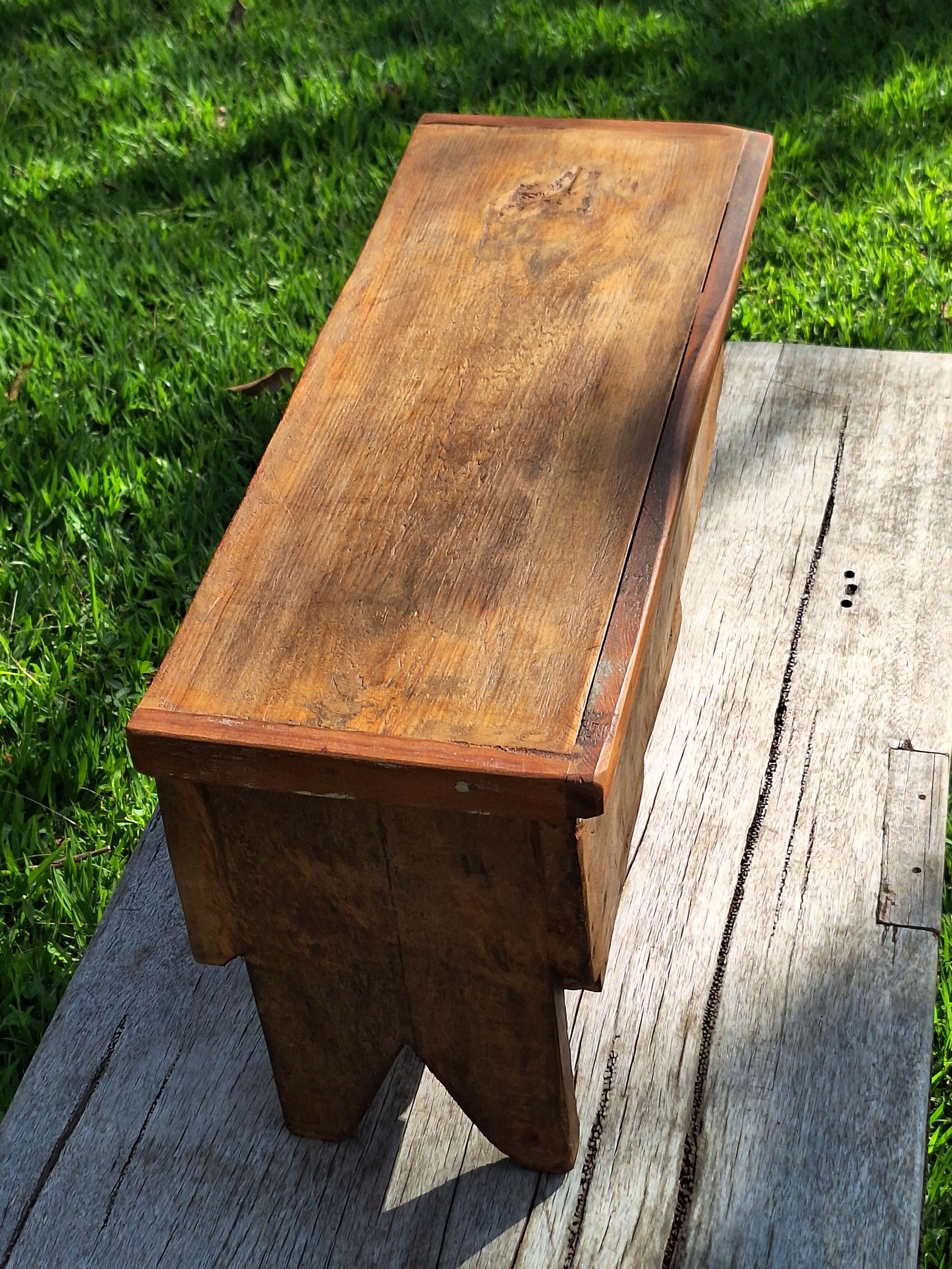 Baú Rústico Madeira Maciça Garimpo Mineiro