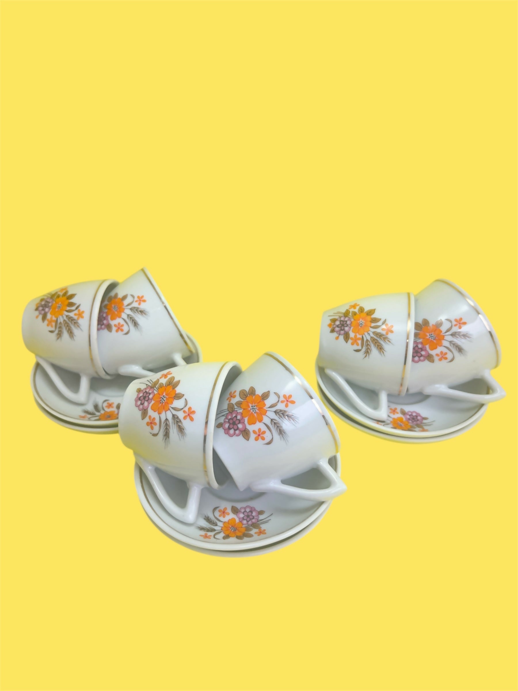 Jogo de chá e café Porcelana Pozzani na caixa!