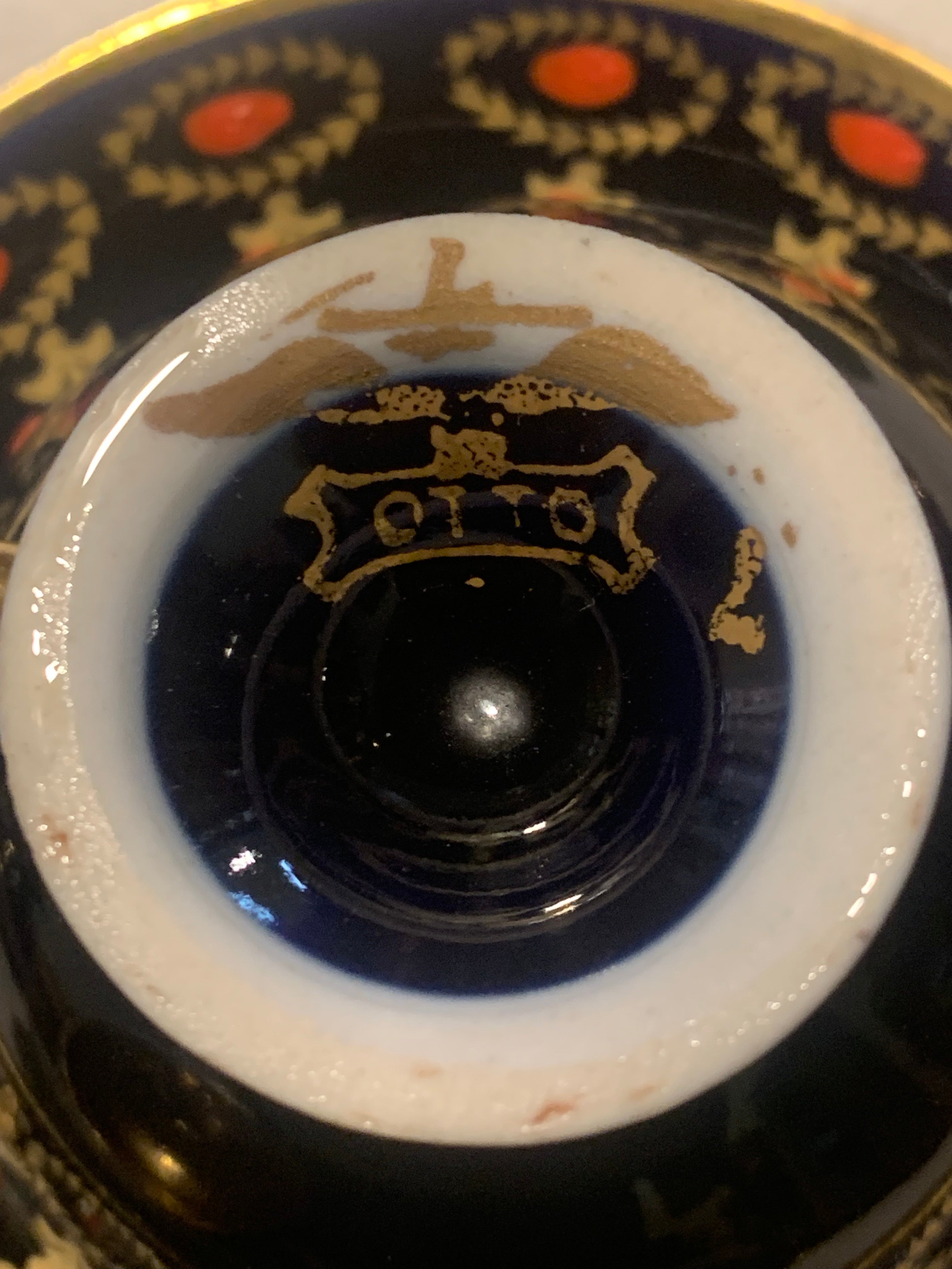 Jogo xícaras café porcelana alemã Otto perfeitíssimo estado