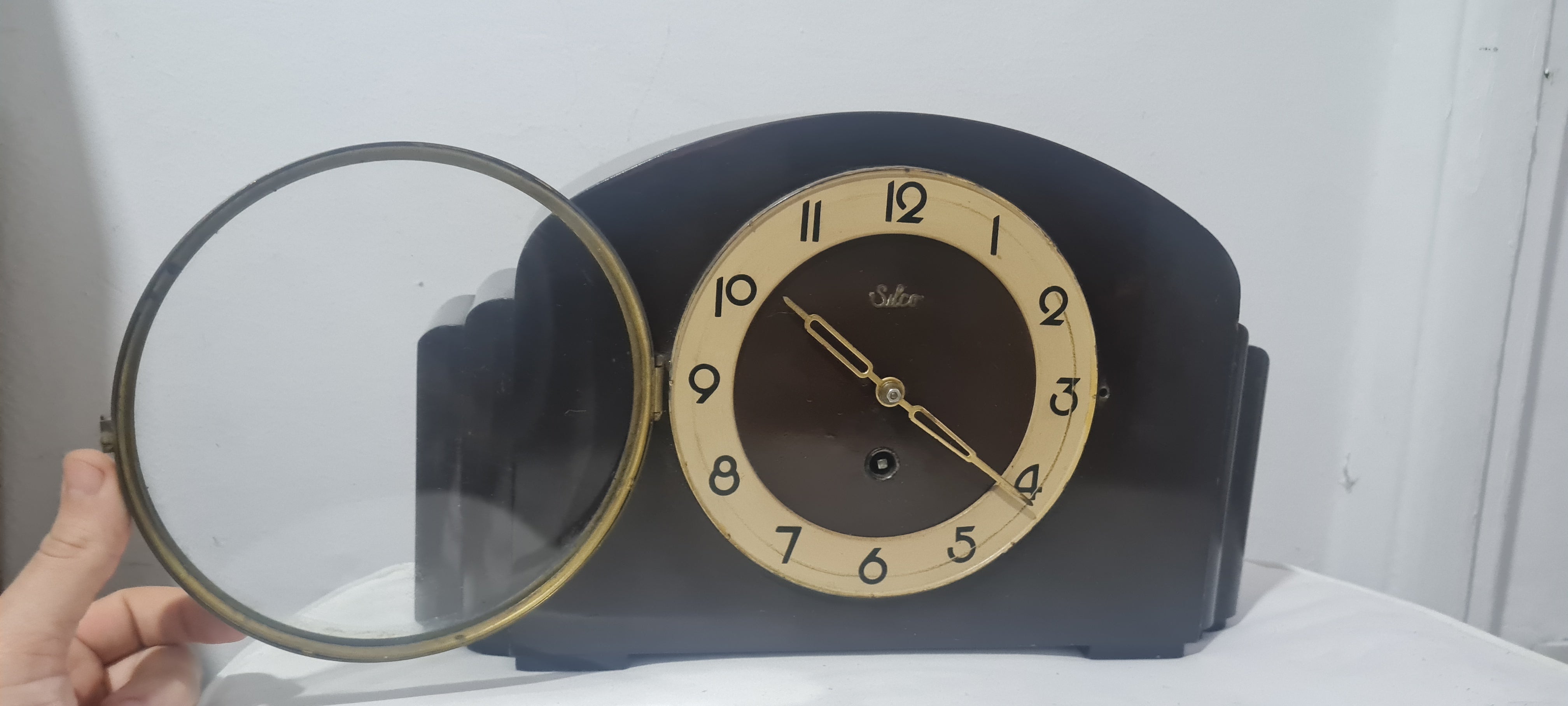 Relógio de Mesa Silco Art Déco - Estética Impecável (Peça Decorativa ou P/ Revisão)