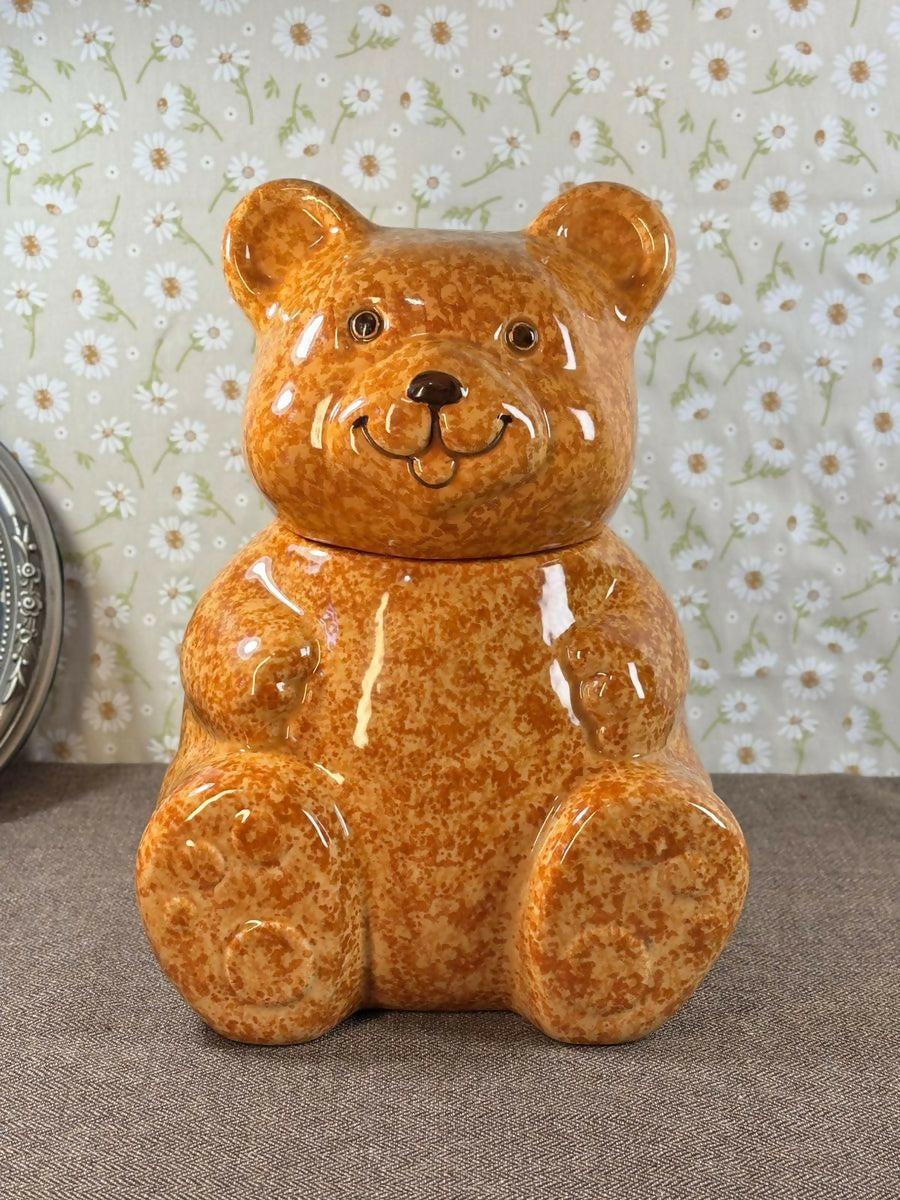 Pote colecionável raro em cerâmica Weiss, urso, Brasil, século XX, circa 1960–1980