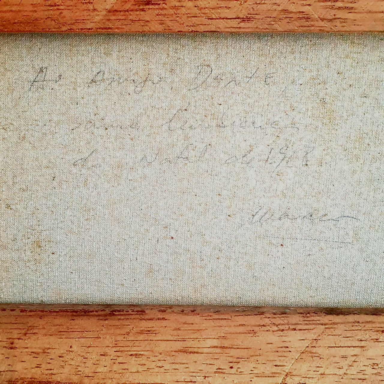 Quadro pintura, óleo sobre tela, de Marcos Zechetto, 88 que representa paisagem e Igreja. Muito preservado!