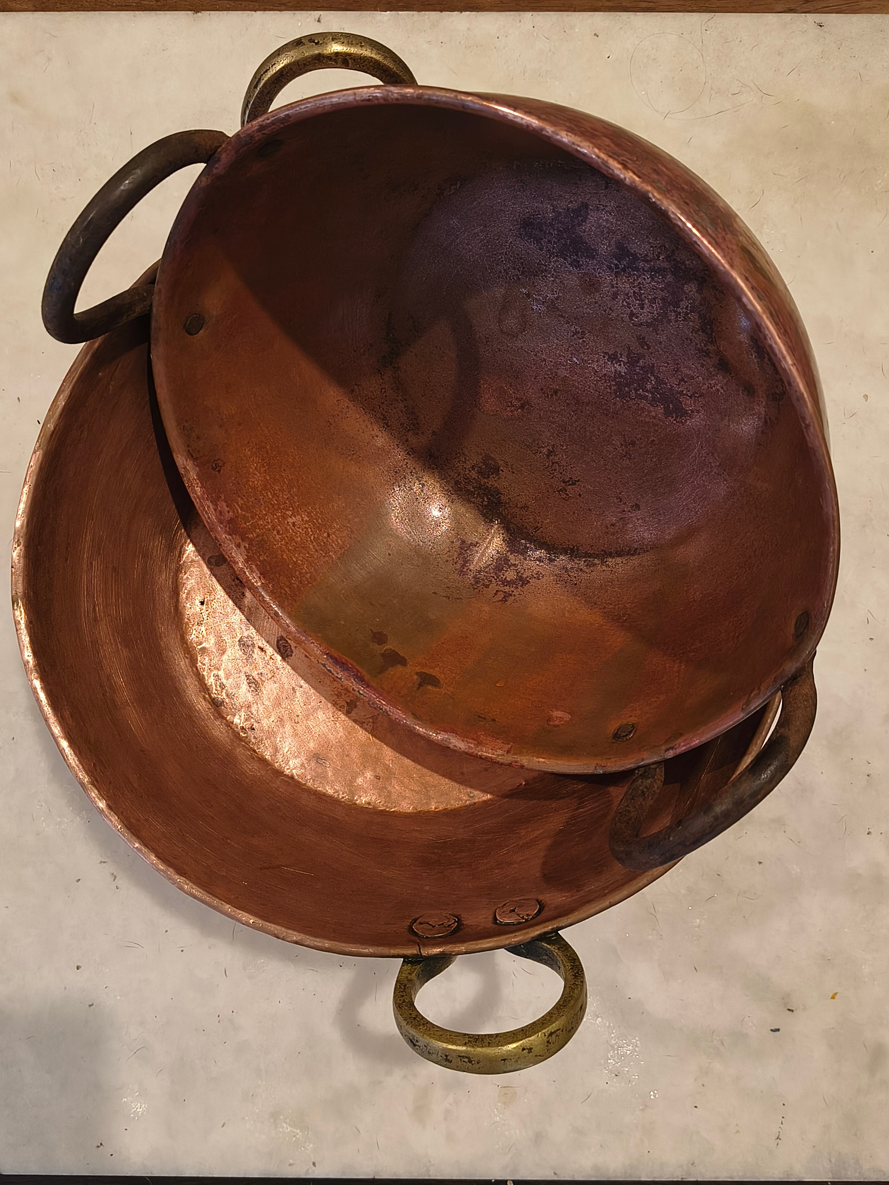 Par de Tachos de cobre