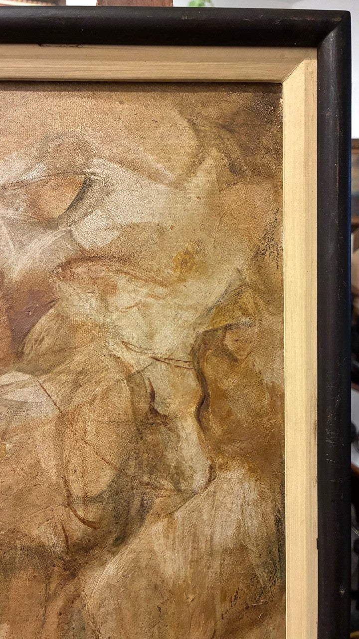 Quadro Pintura a Óleo Figuras em Movimento