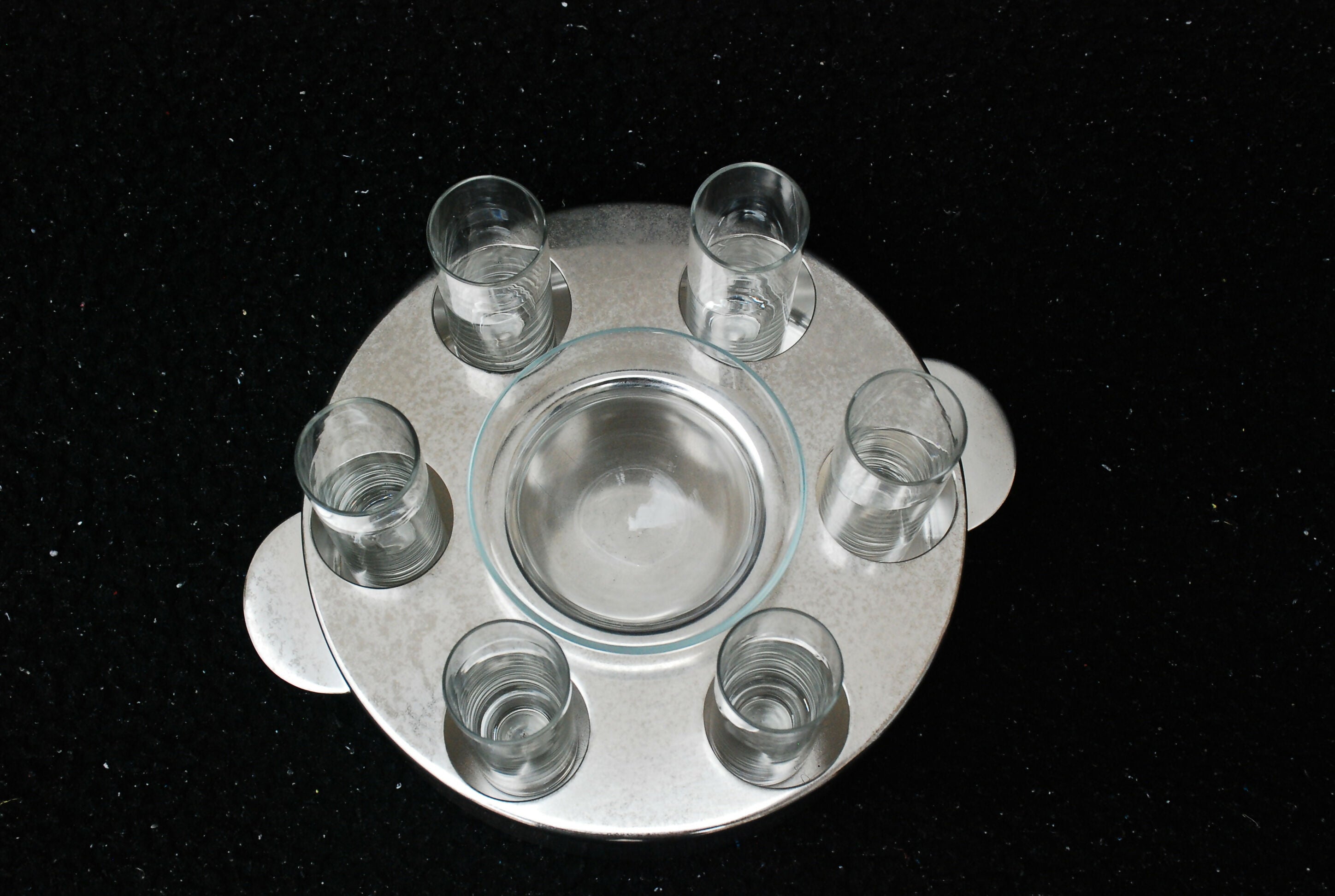 caviarzeira pra molho e vodka anos 70 SOPPIL copos cristal