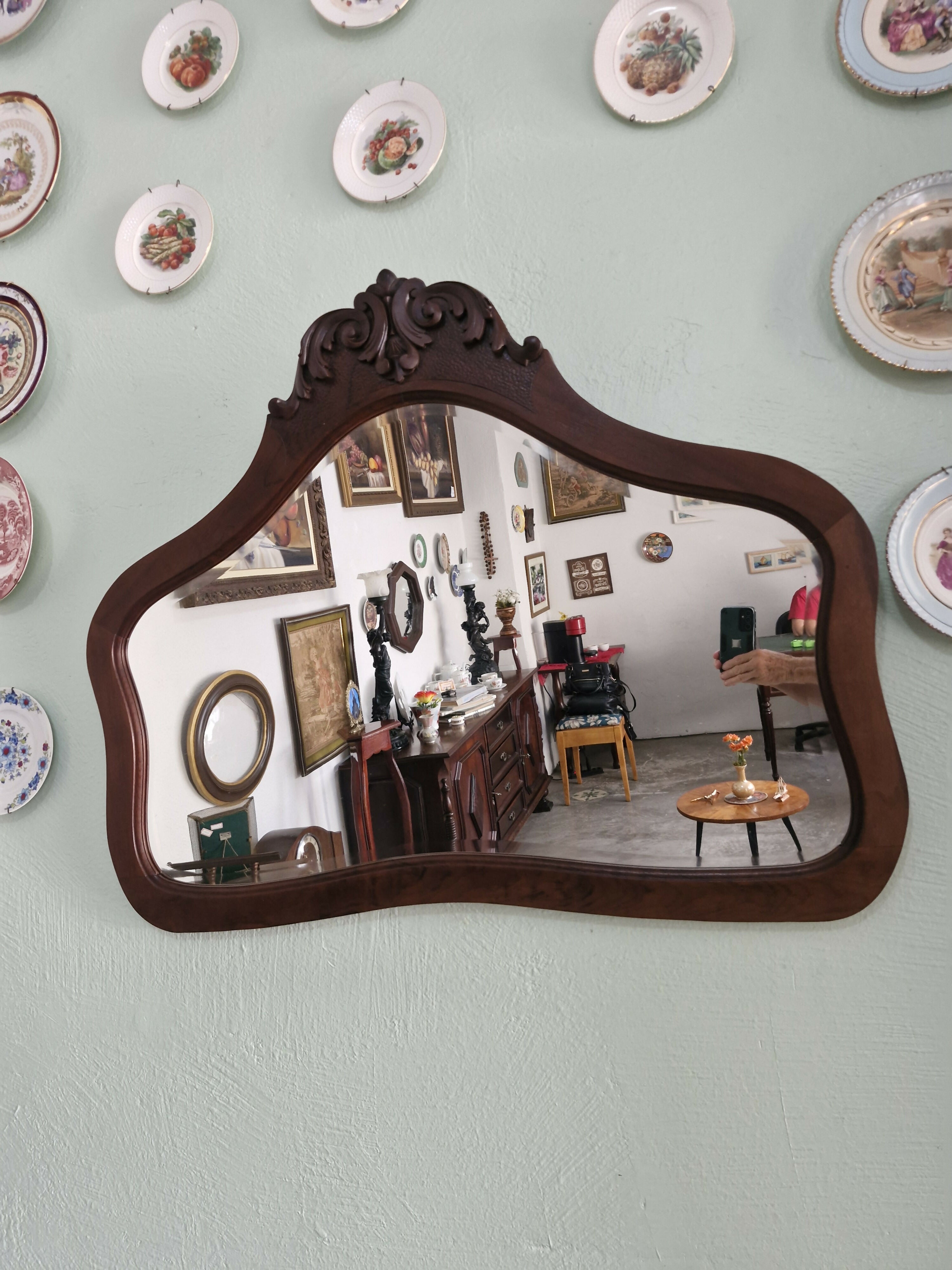 Espelho Bisotê Moldura Provençal