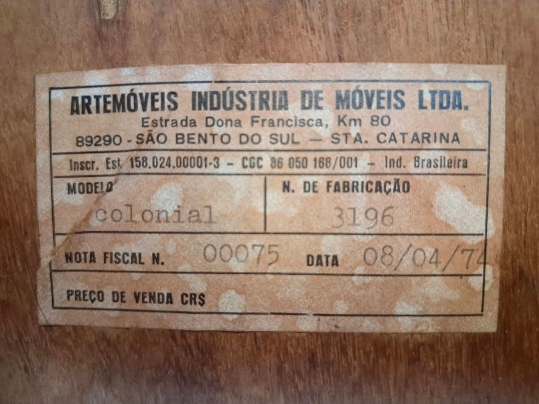 Par de Criados Colonial de 1974