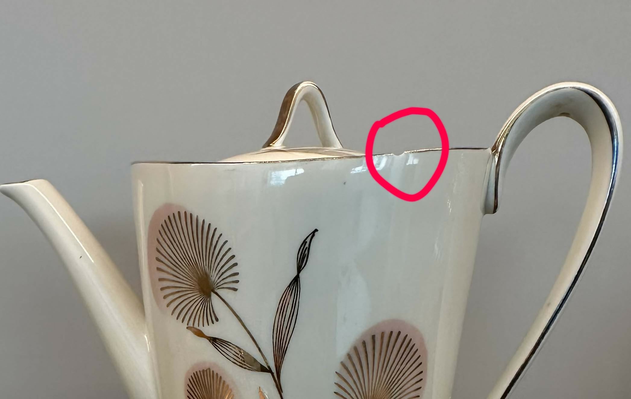 Conjunto de Café em Porcelana Alemã ZEH SCHERZER