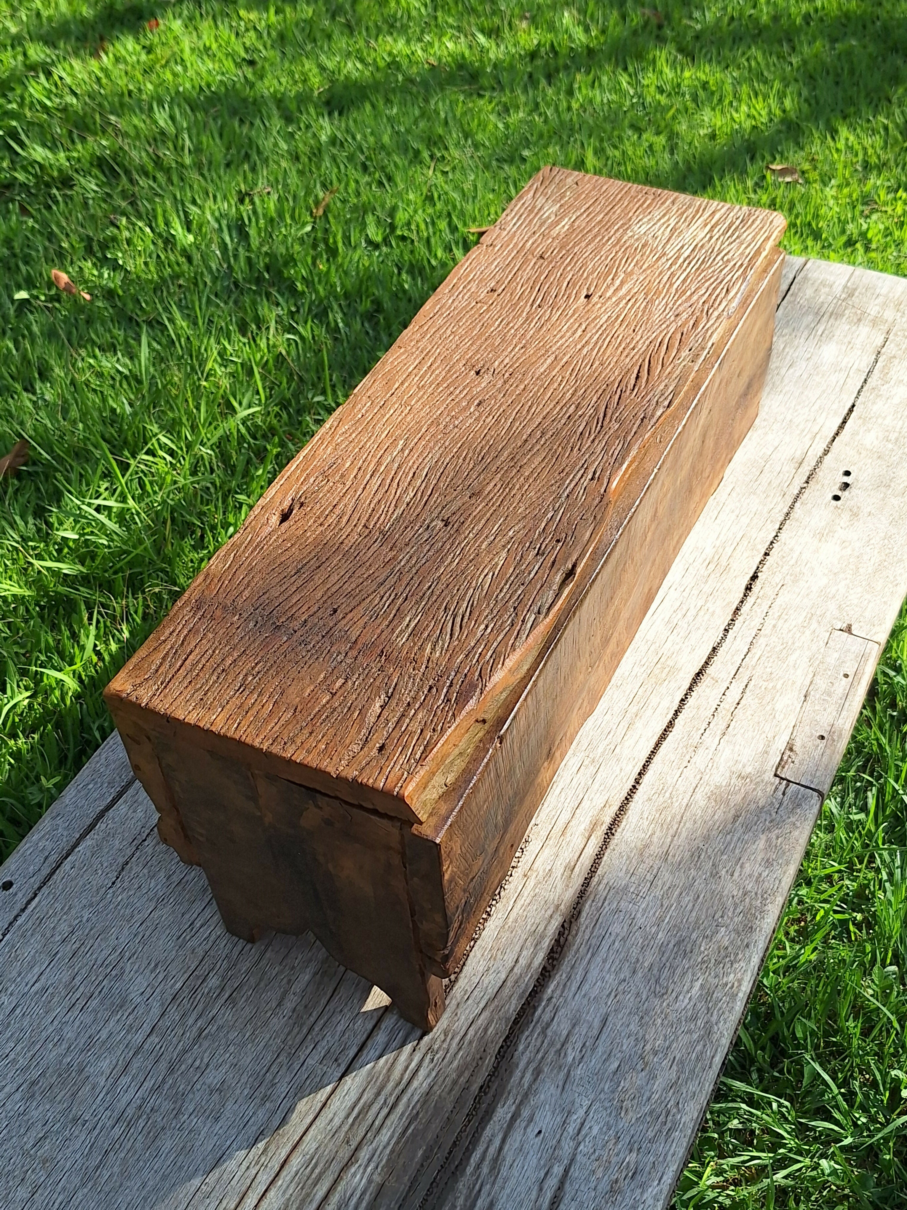 Baú Rústico Madeira Maciça Garimpo Mineiro