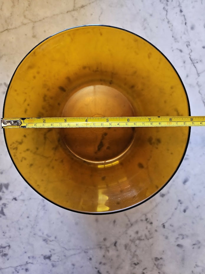 Conjunto Duralex âmbar original – travessas, pratos fundos e saladeira