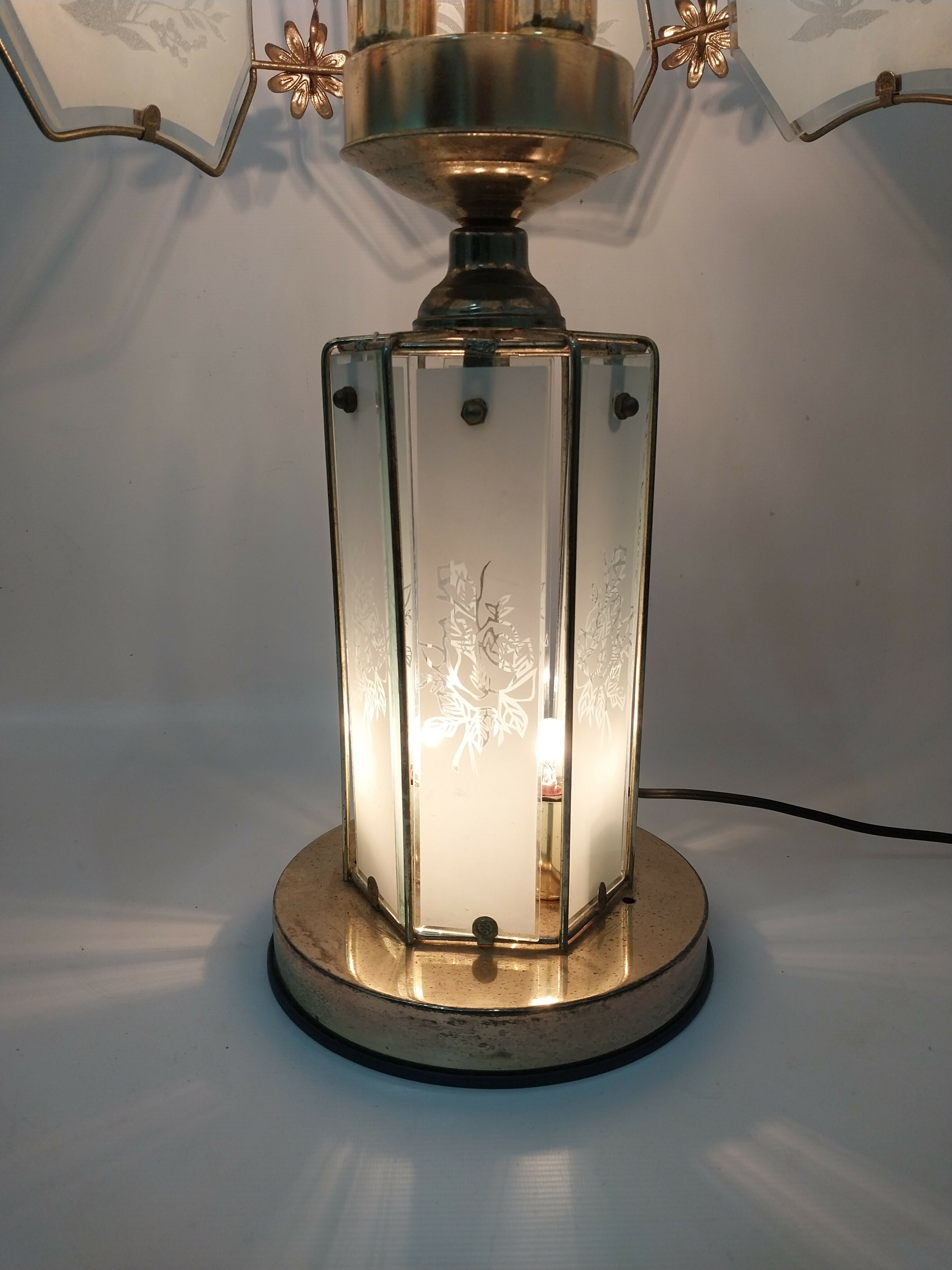Grande Abajur Vintage Estilo Hollywood Regency
