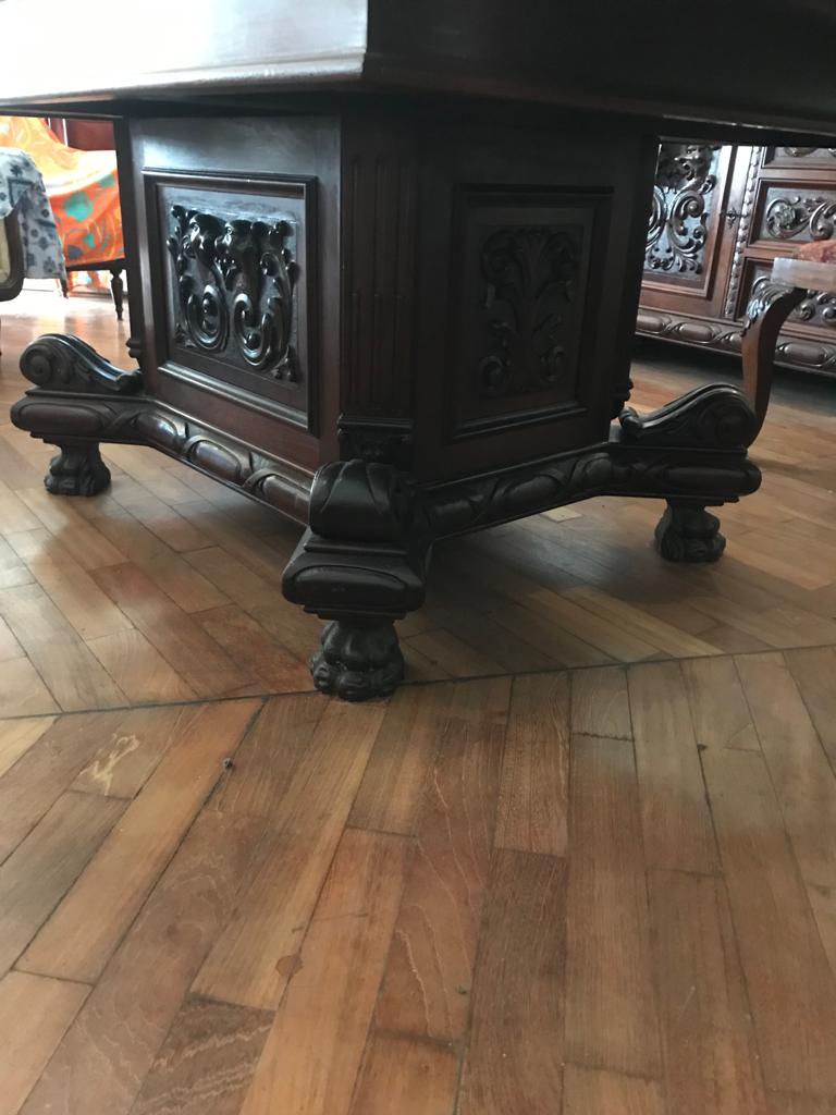 Conjunto de Mesa de Jantar com 10 cadeiras &amp; Buffet em madeira maciça 