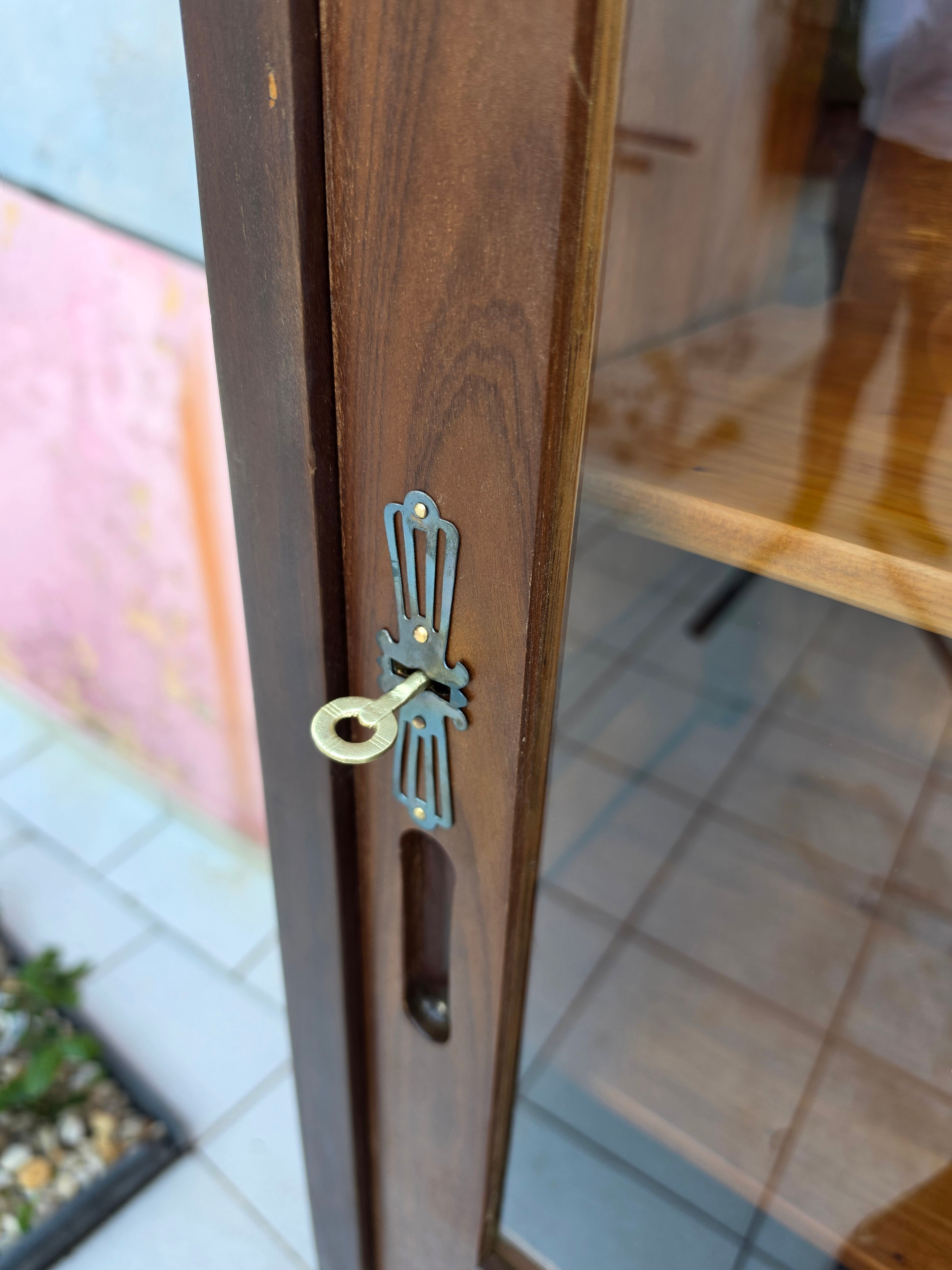 Estante/ Livreiro porta de correr década de 60