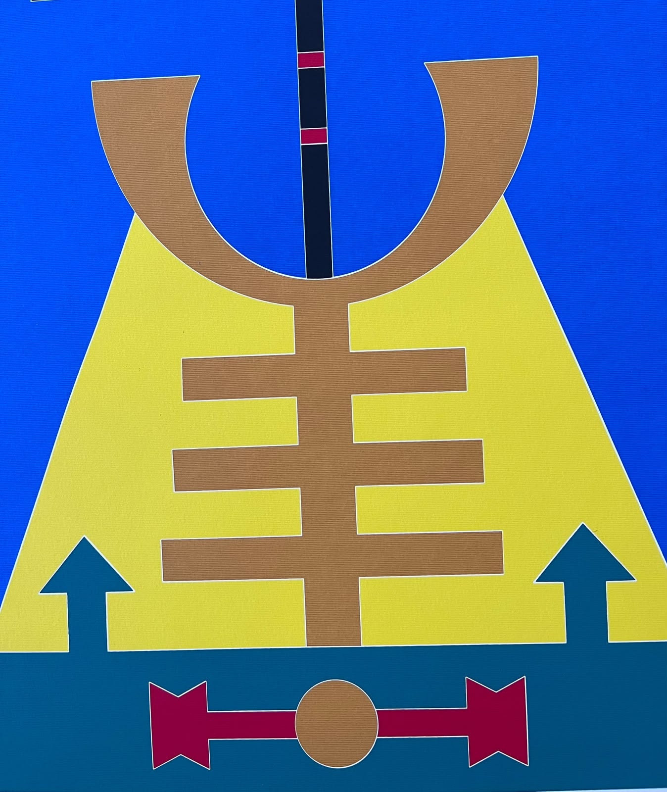 Serigrafia de Rubem Valentim – 37/120 PM – Post Mortem