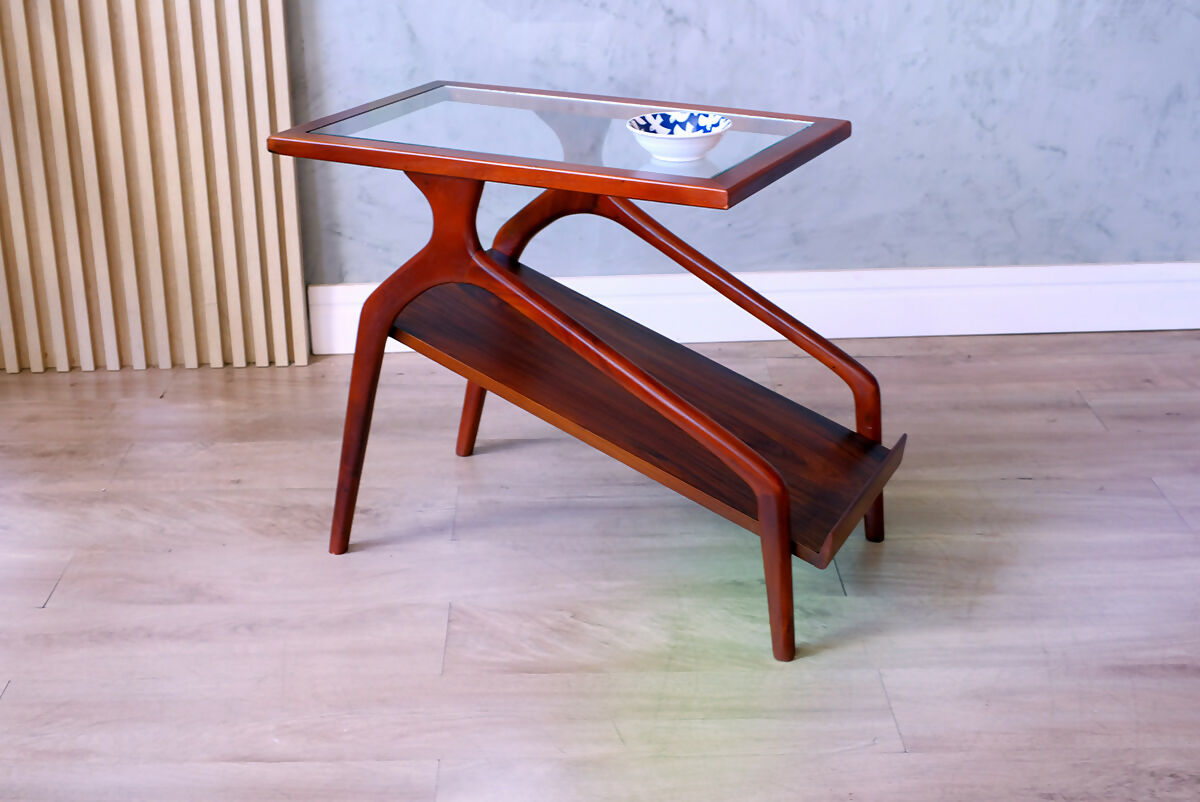 mesinha vintage modernista - com revisteiro