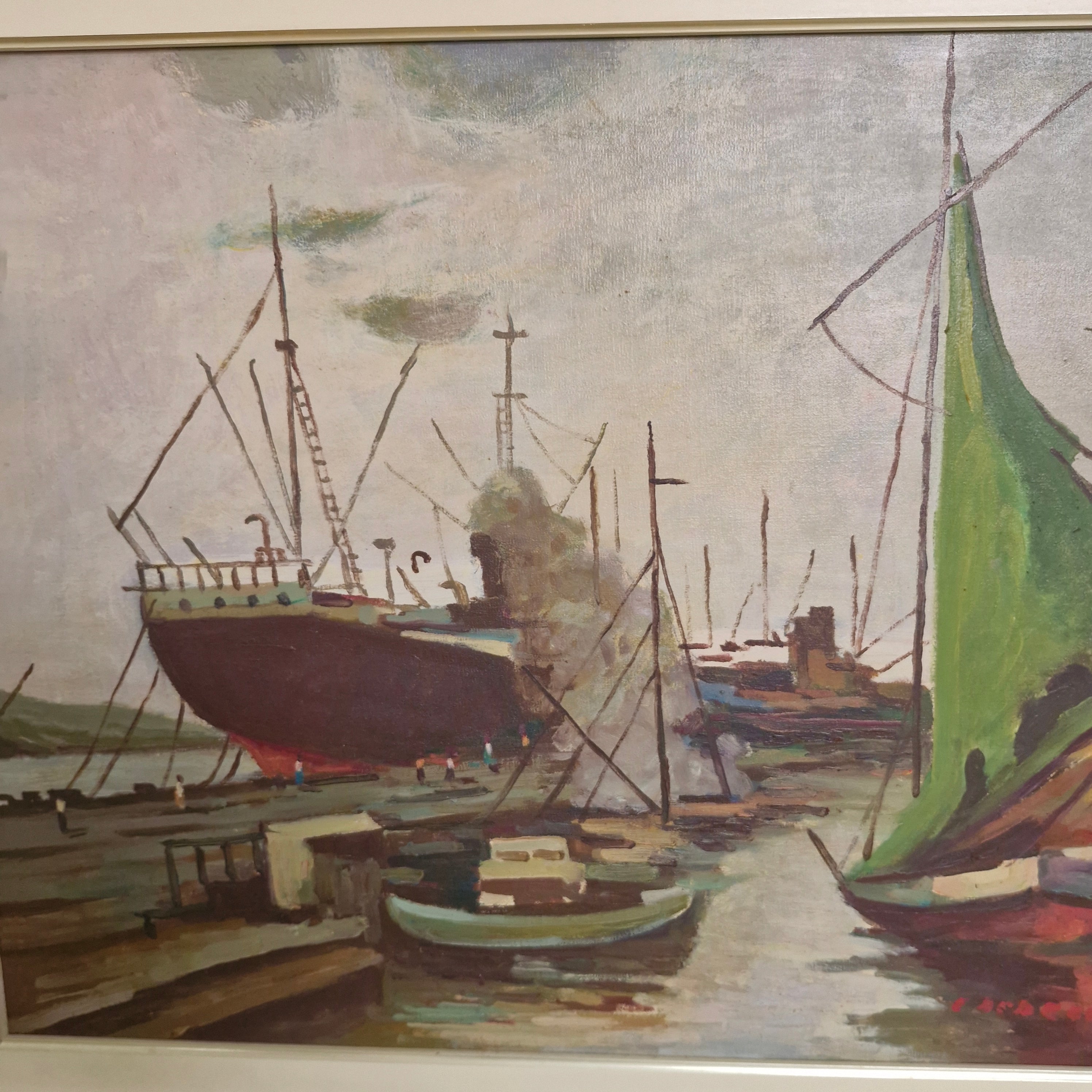 Quadro Ost Eneas Dedeca - Barcos 