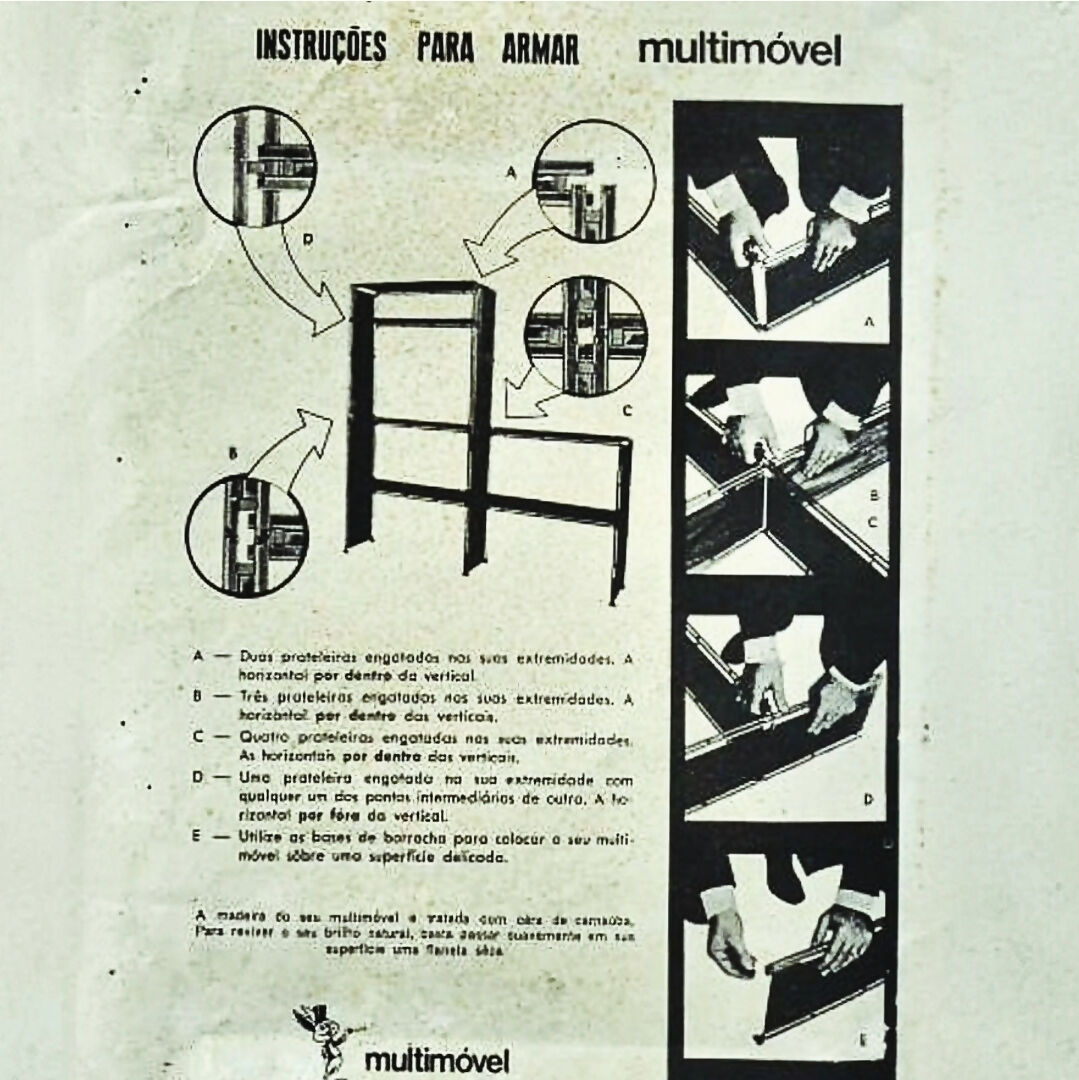 PRATELEIRAS MODULARES EM JACARANDÁ – ANOS 60 (Unidade)✨