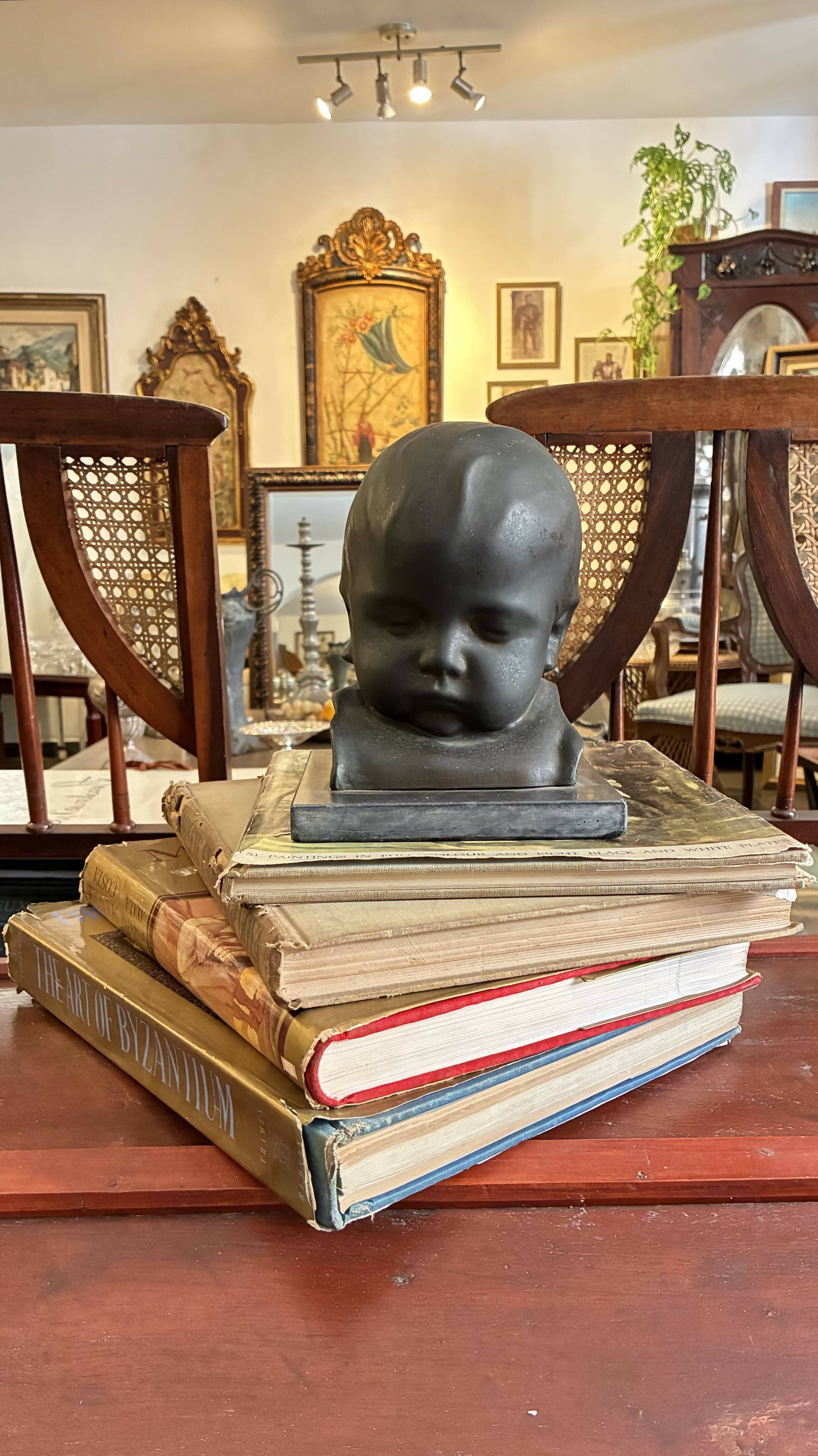 BUSTO INFANTIL EM BRONZE