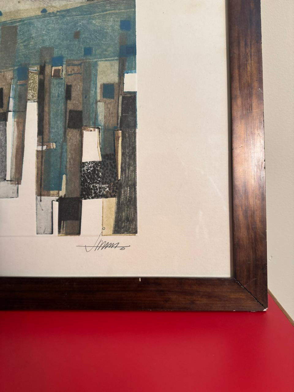Quadro com Gravura Polimatérica — João Rossi — Série Urbanas