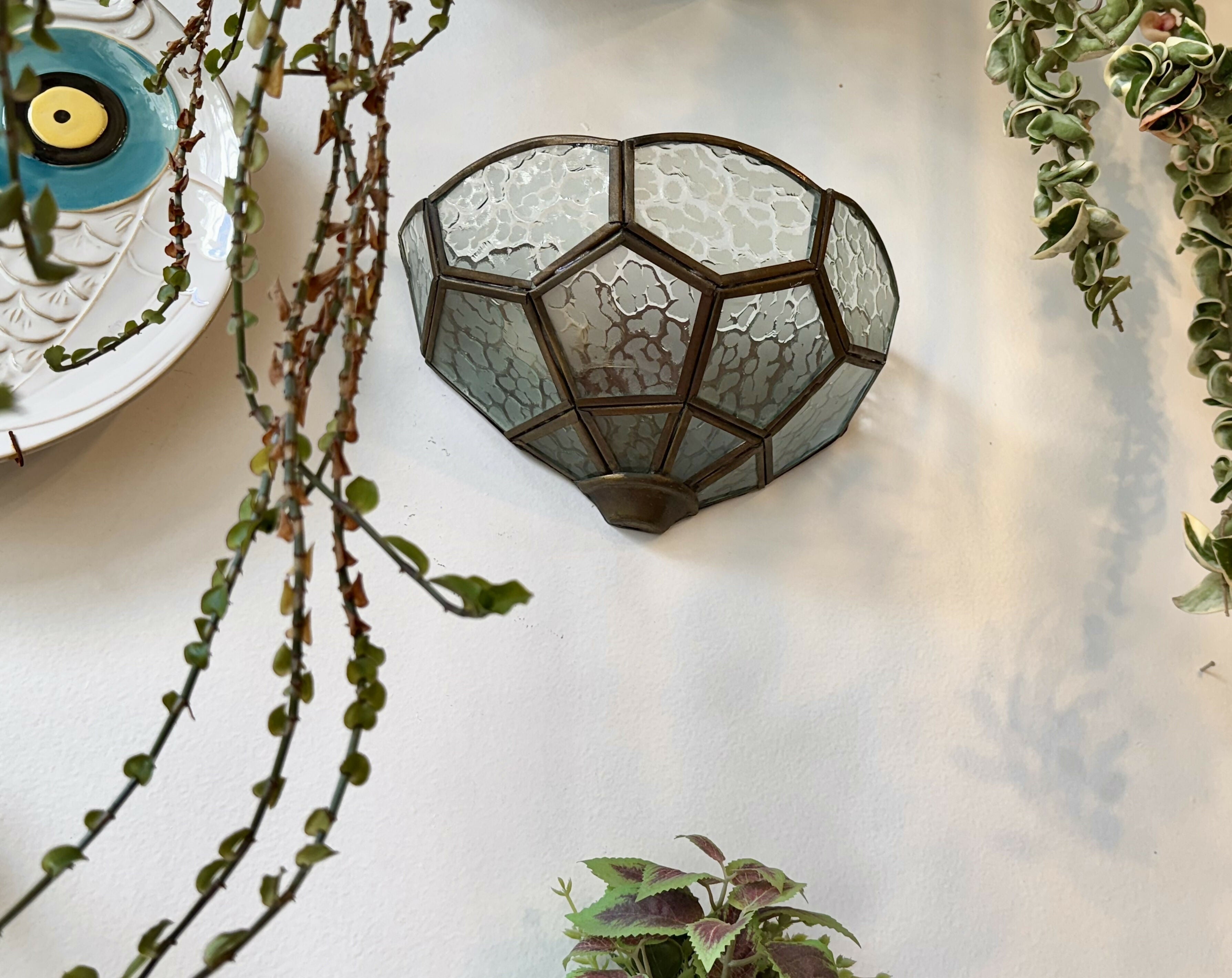 Luminária parede Arandela estilo Tiffany