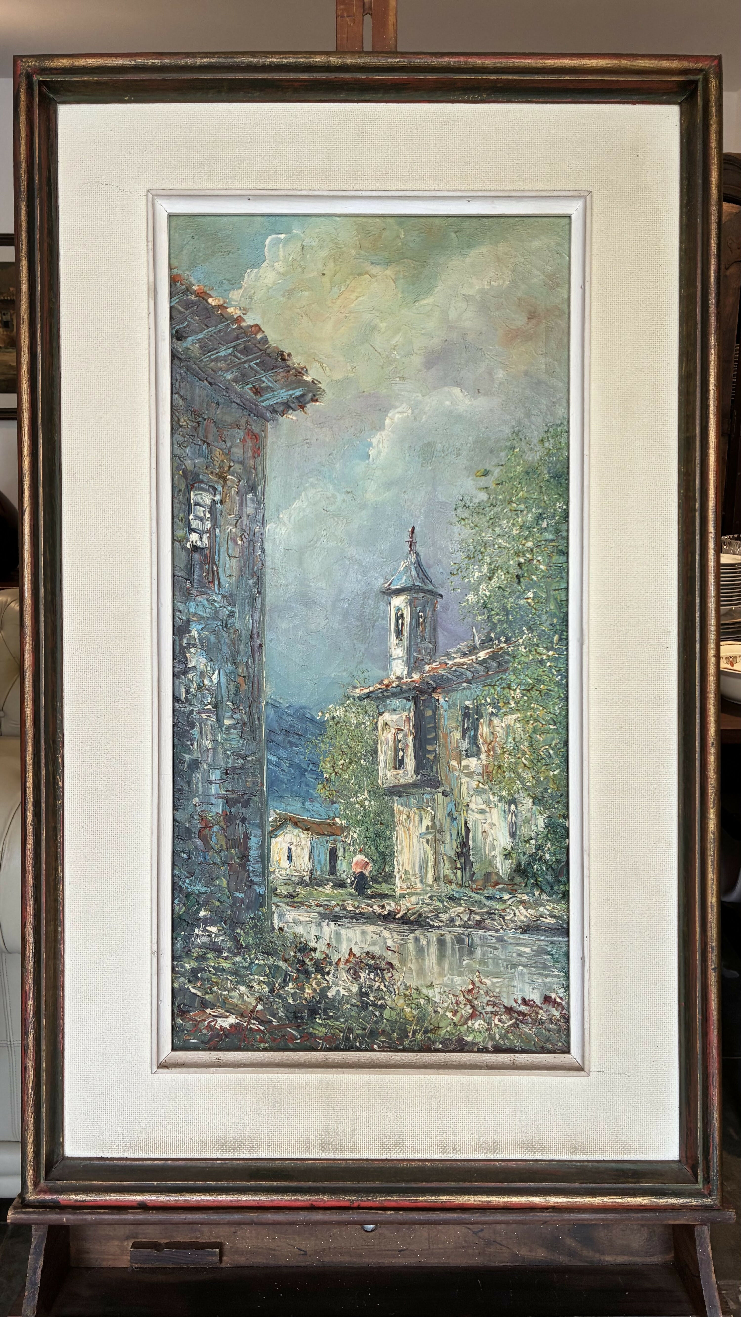QUADRO ÓLEO SOBRE TELA PAISAGEM
