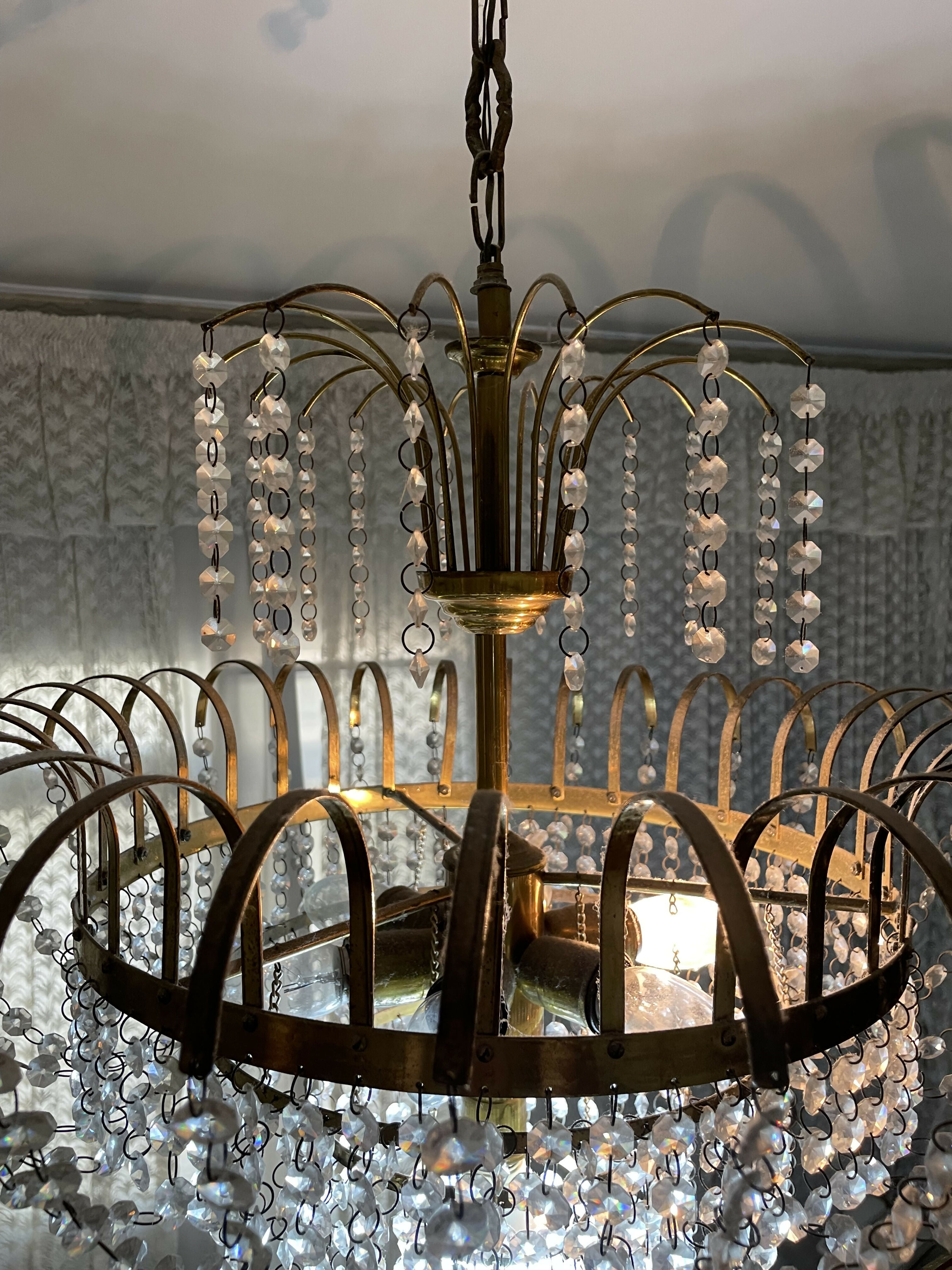 Lustre Pendente de Cristal