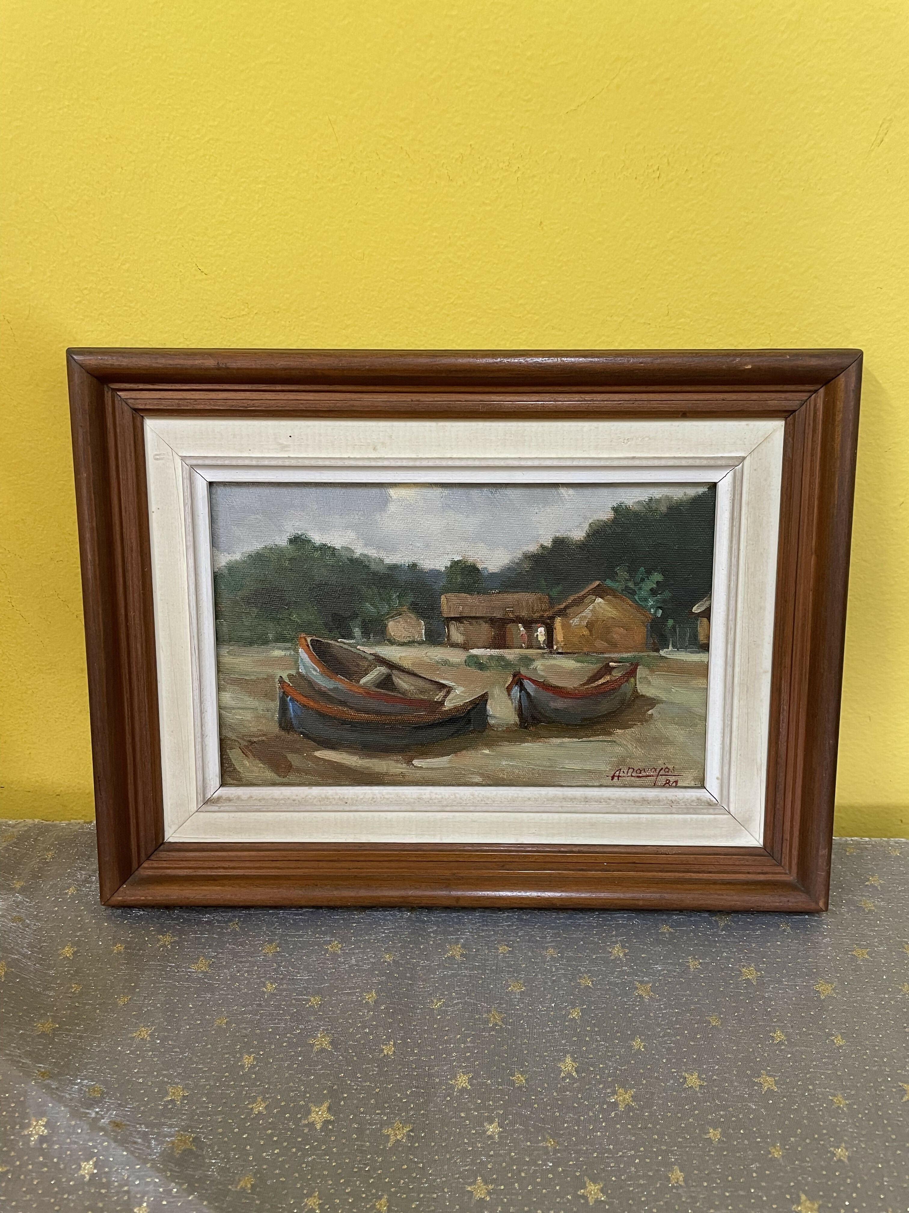 Tela Alcides Navajas impressionista brasileiro