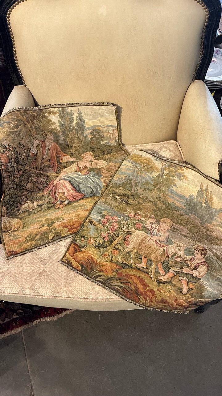 Tapeçarias Decorativas Estilo Aubusson Cenas Pastoris
