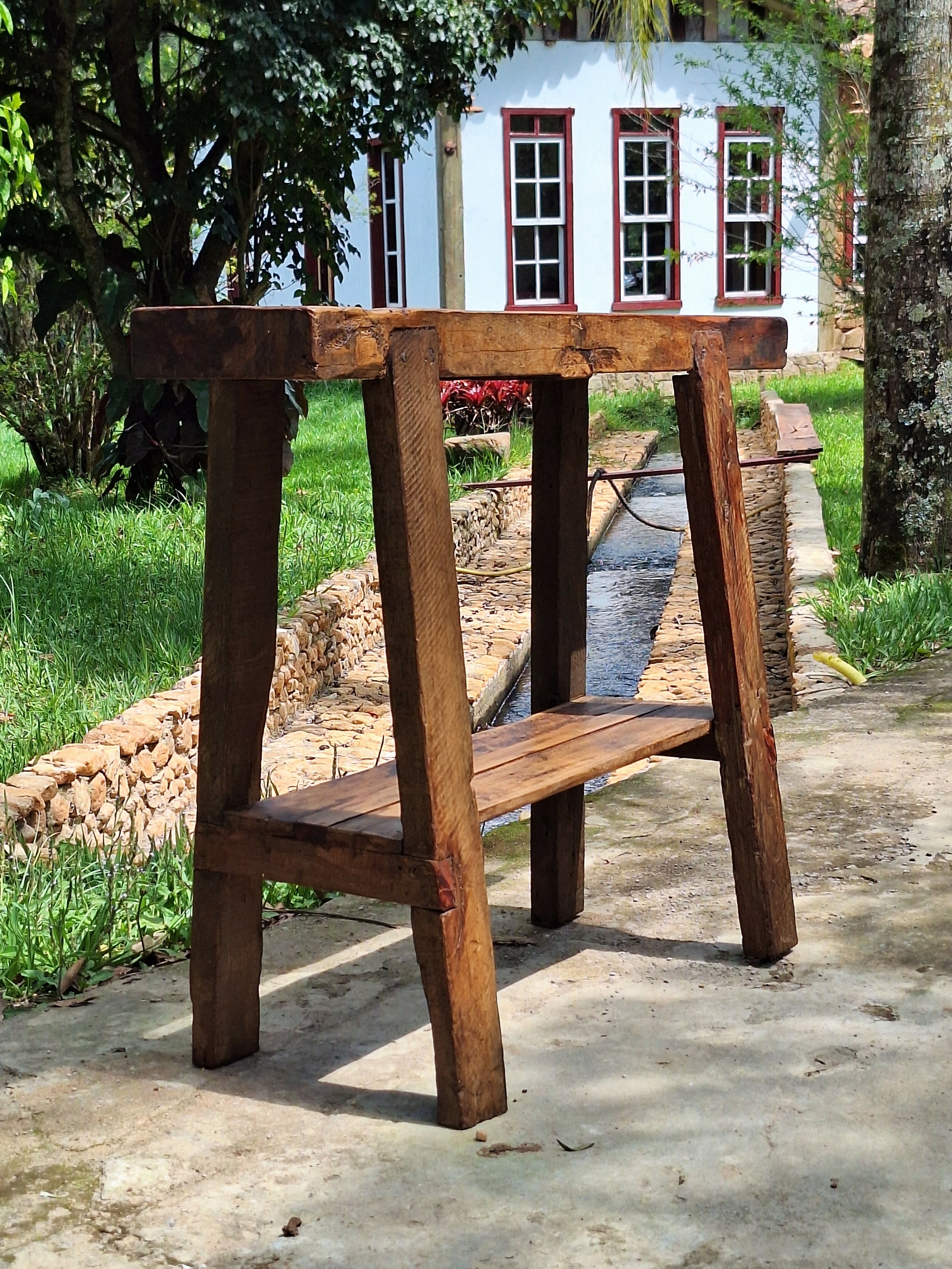 Queijeira Rústica Madeira Maciça Garimpo Mineiro